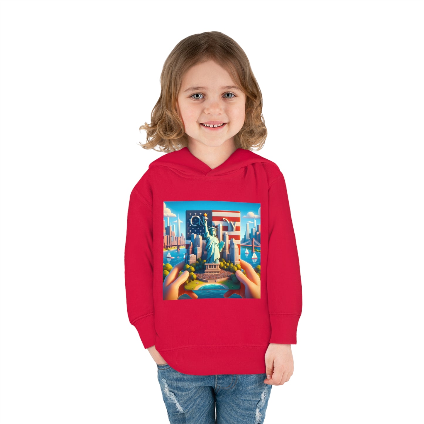 NYC Disney Pixar Style Toddler Pullover Fleece Hoodie