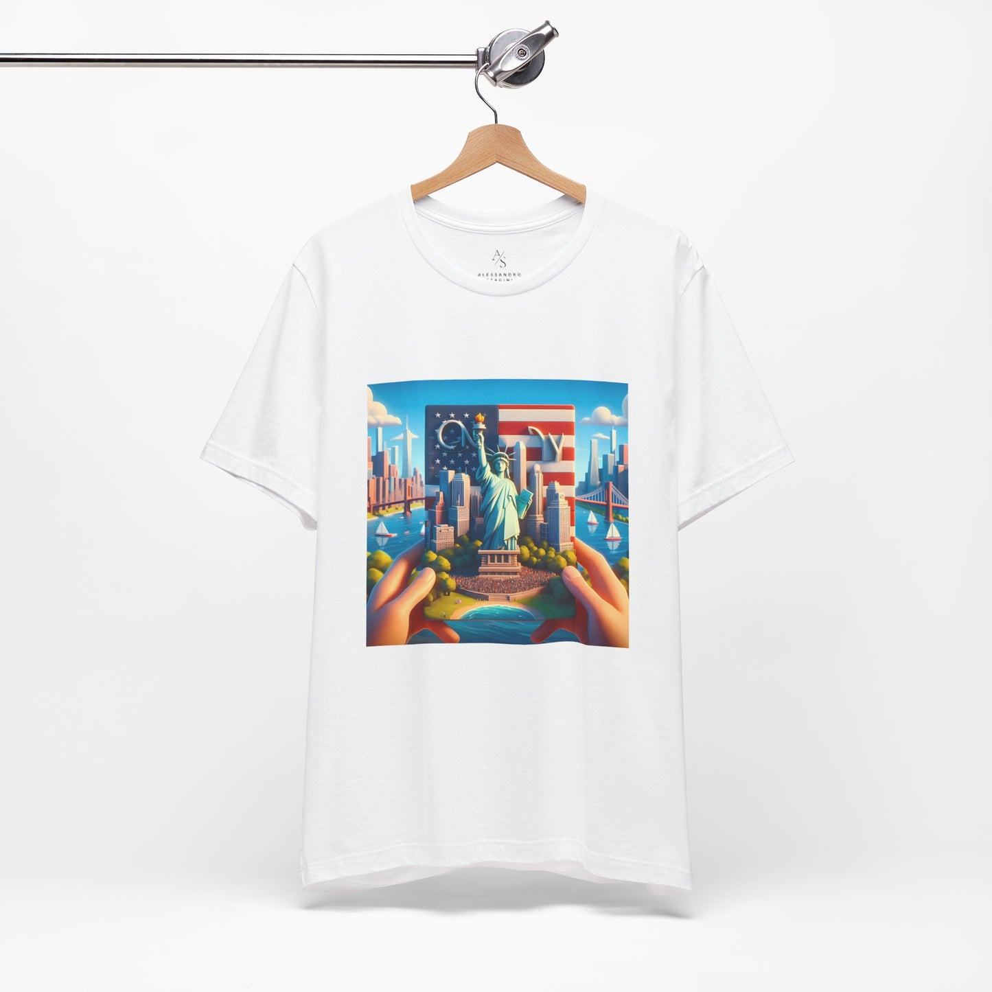 NY Disney Pixar Style Jersey Short Sleeve Tee