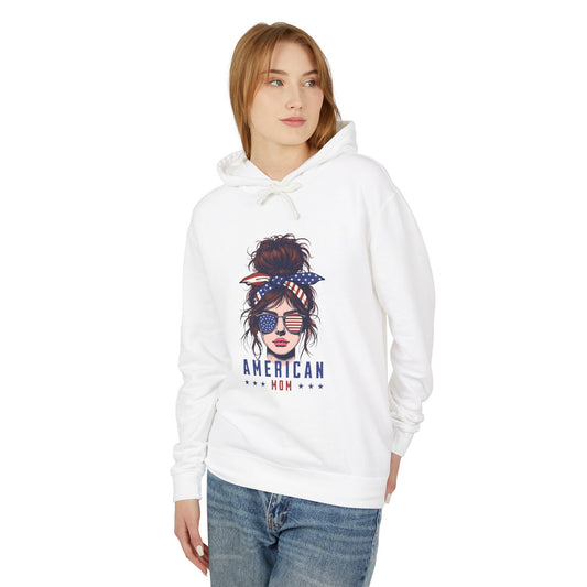 American Mom Lightweight Hooded Sweatshirt