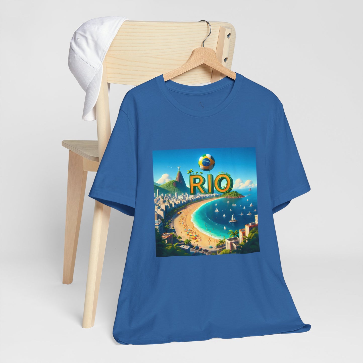 Copacabana Beach Disney Pixar Style Jersey Short Sleeve Tee