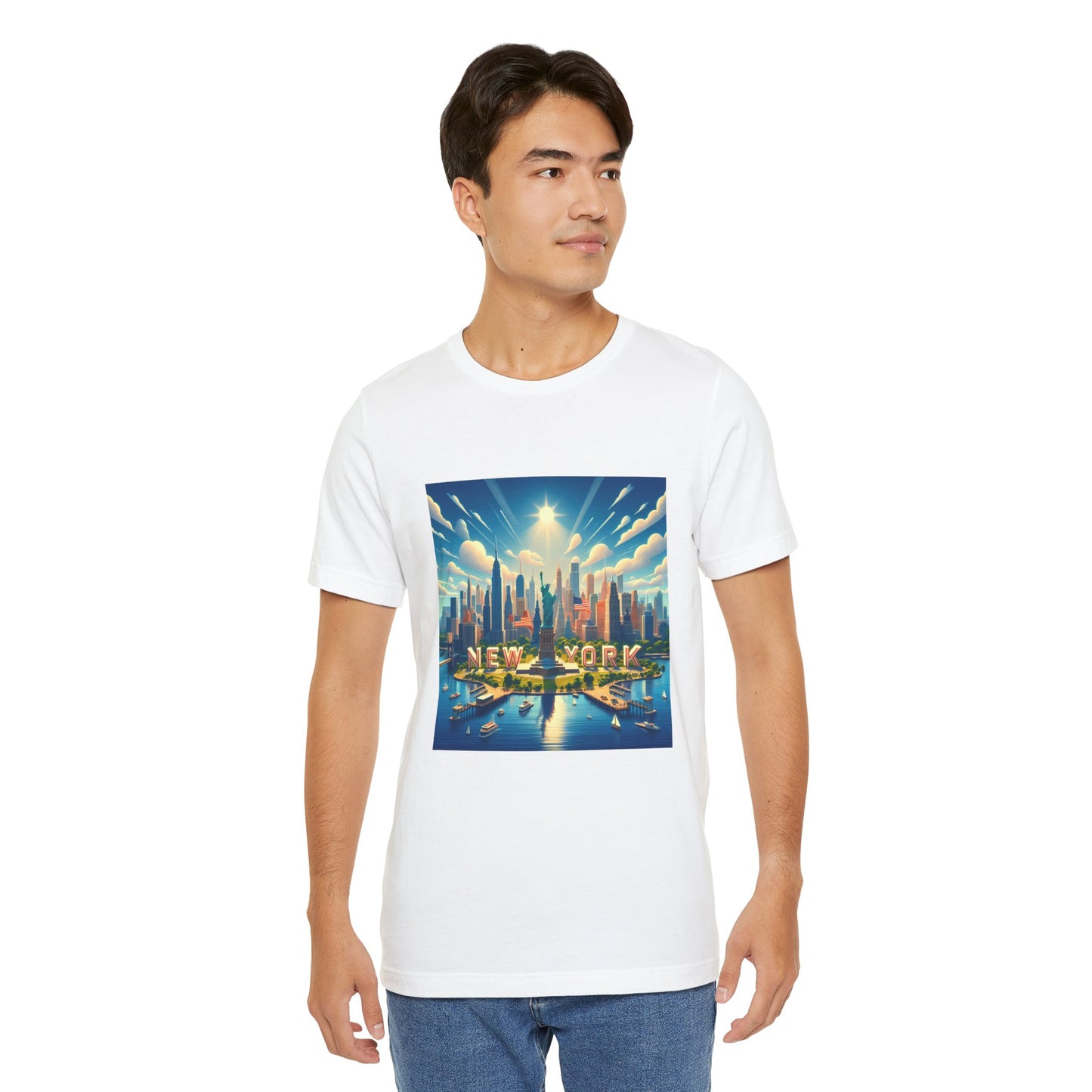 NY Disney Pixar Style Jersey Short Sleeve Tee