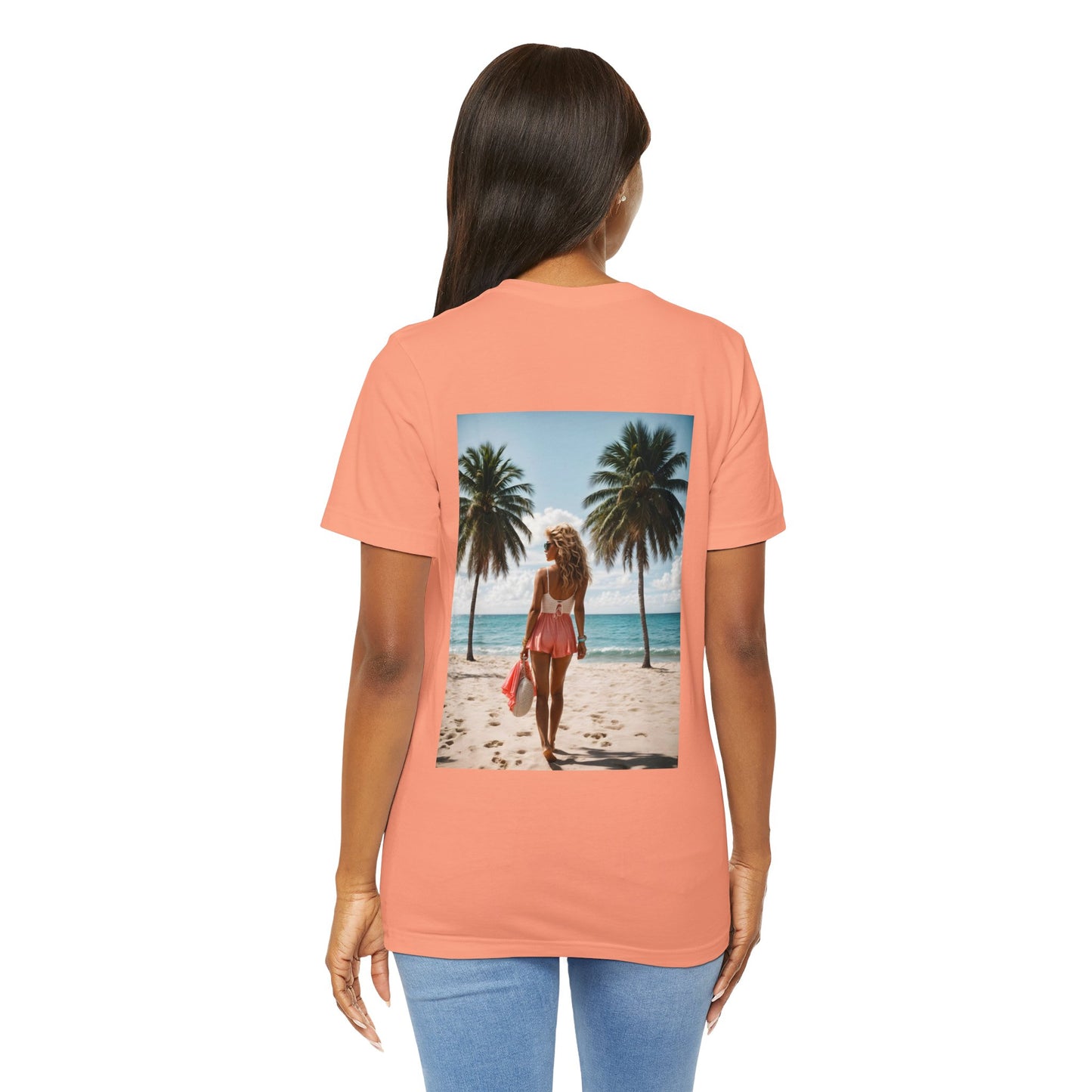 Breathtaking Beach View Jersey Short Sleeve Tee