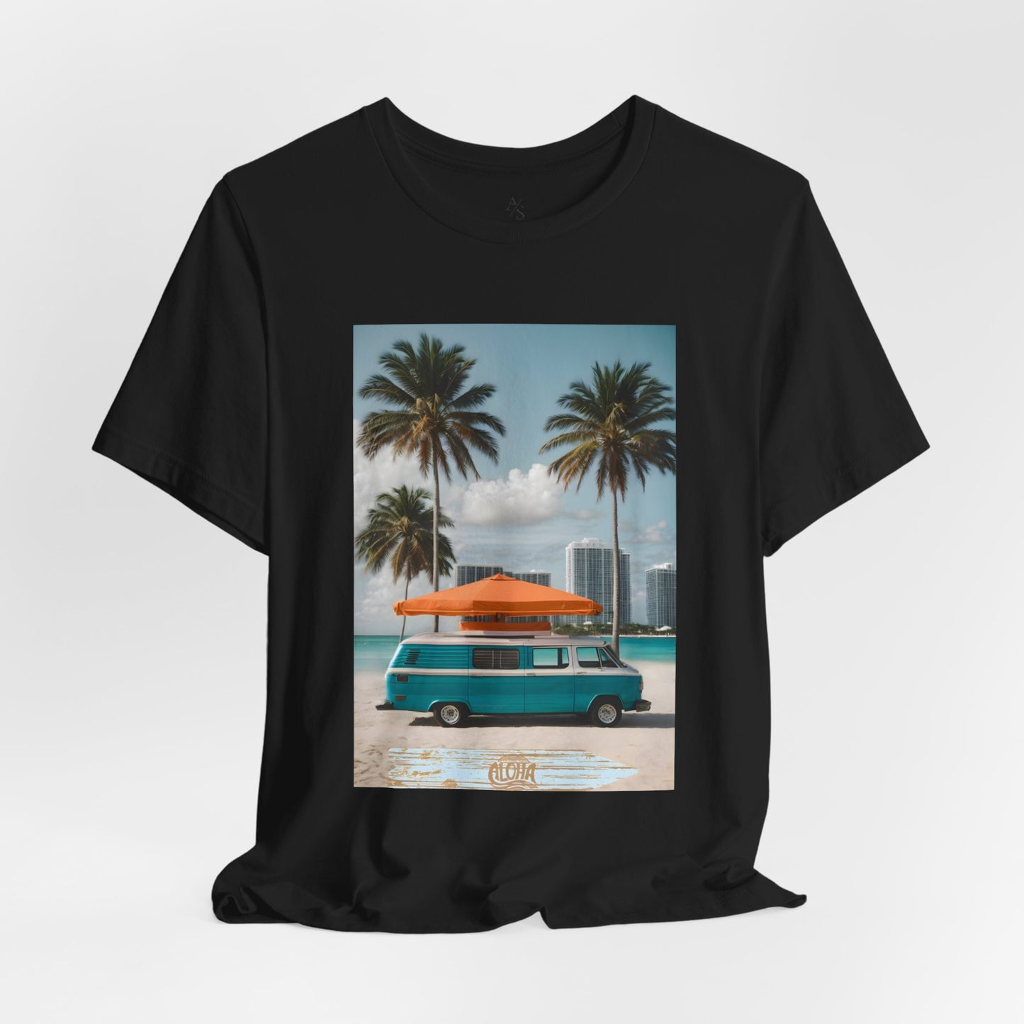 Vintage Van Miami Beach Jersey Short Sleeve Tee