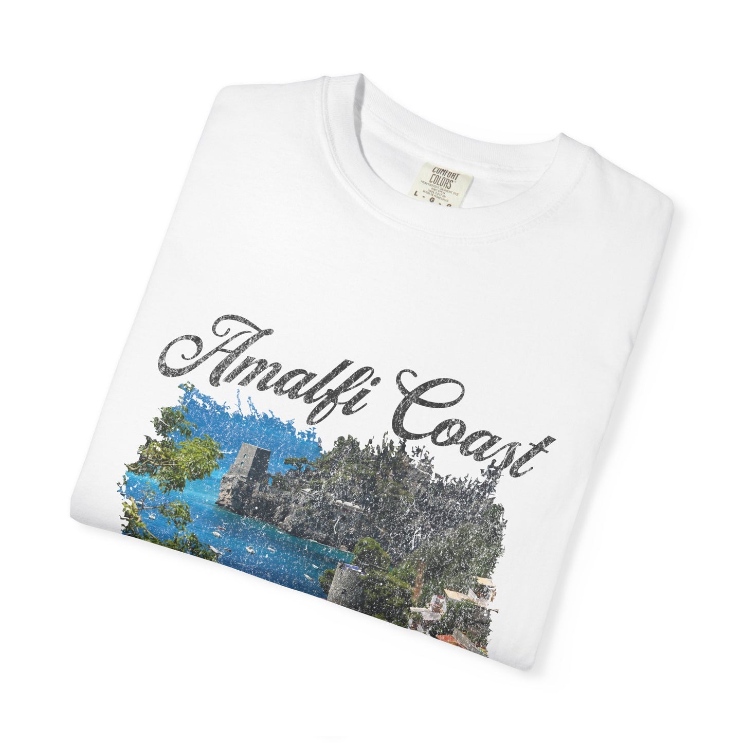Amalfi Coast Minori Beach Graphic T-Shirt