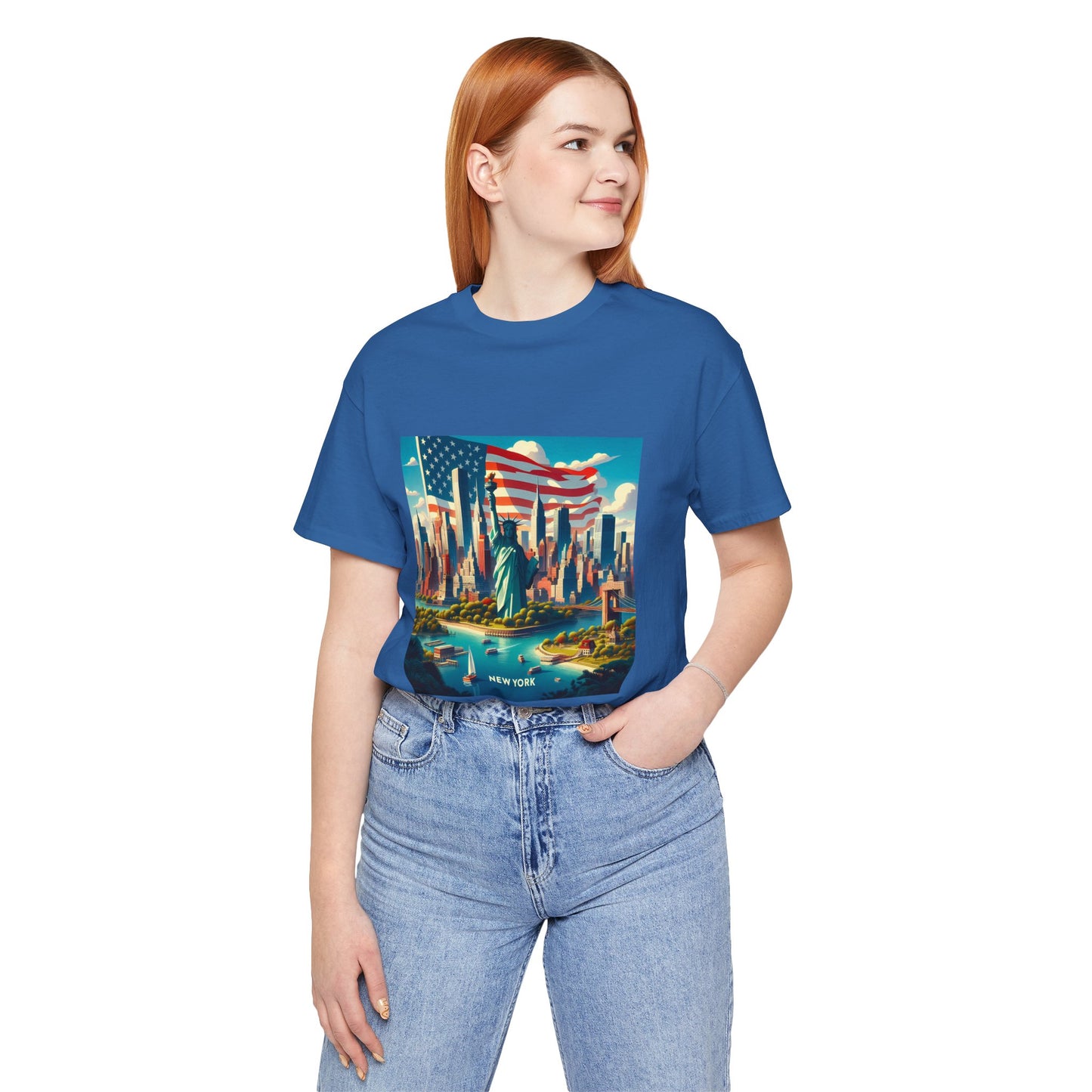 New York Disney Pixar Style Jersey Short Sleeve Tee