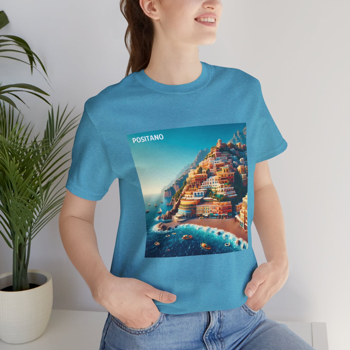 Positano Disney Pixar Style Jersey Short Sleeve Tee