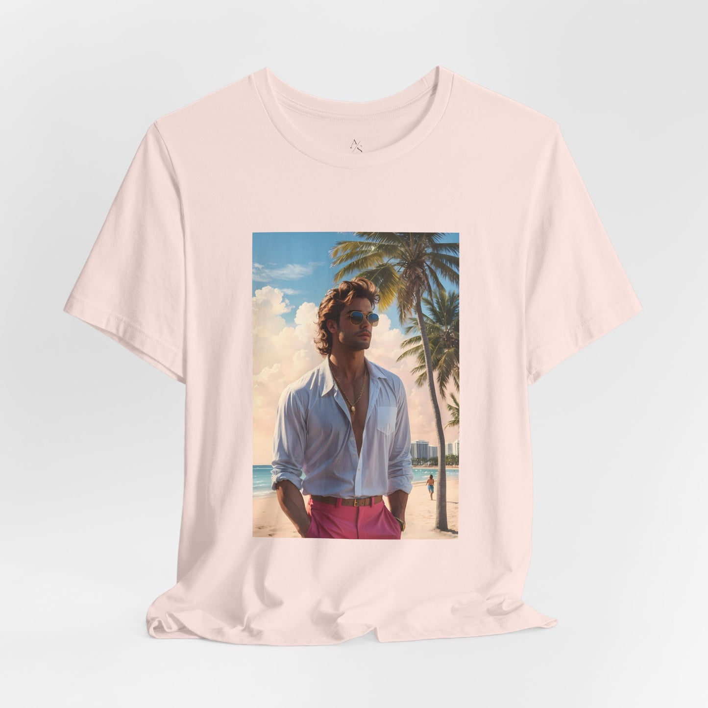 Man On The Beach Jersey Short Sleeve Tee