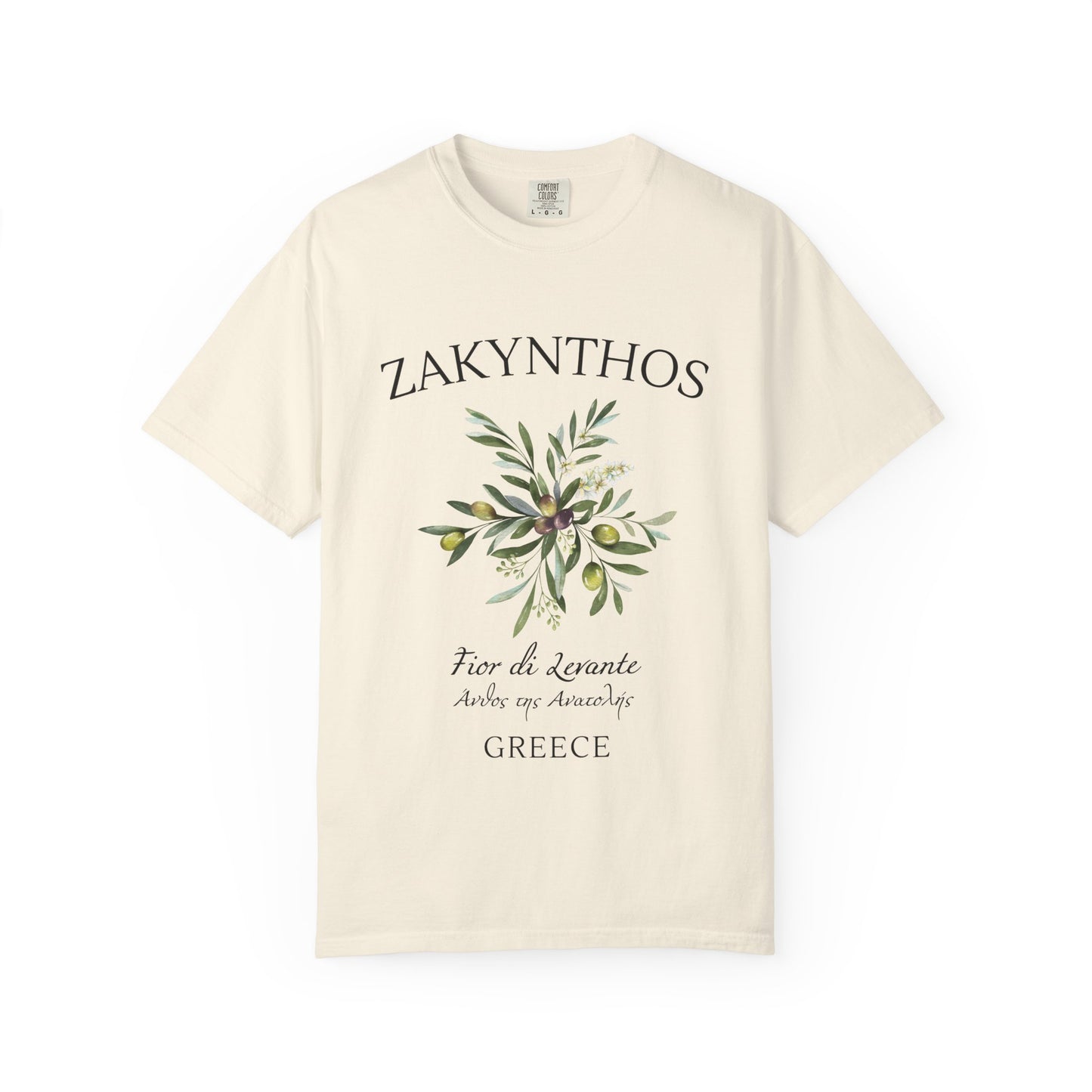Zakynthos Floral Graphic T-Shirt - Greece Travel Tee