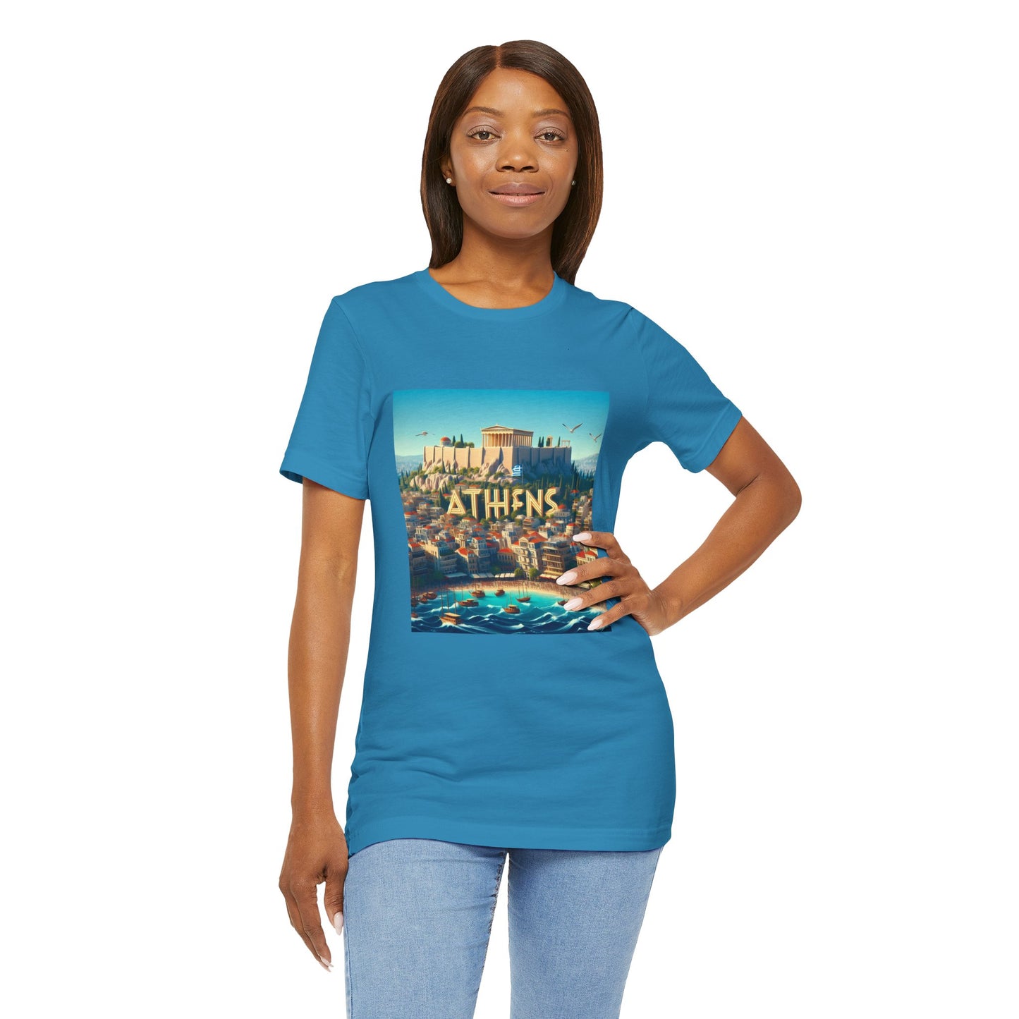 Athens Disney Pixar Style Jersey Short Sleeve Tee