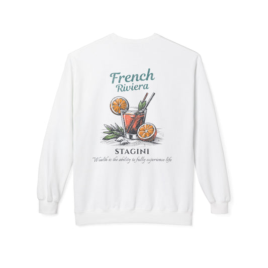 French Riviera Midweight Softstyle Fleece Crewneck Sweatshirt