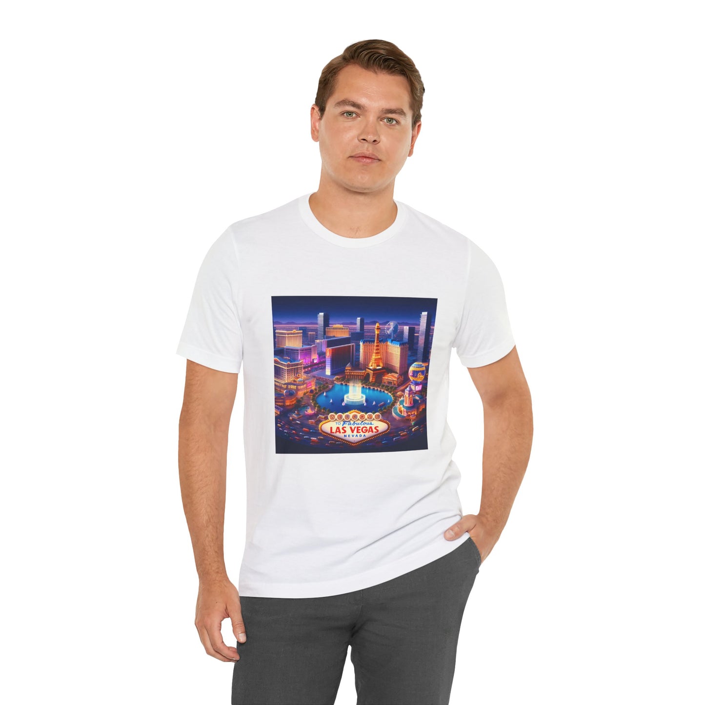 Las Vegas Disney Pixar Style Jersey Short Sleeve Tee