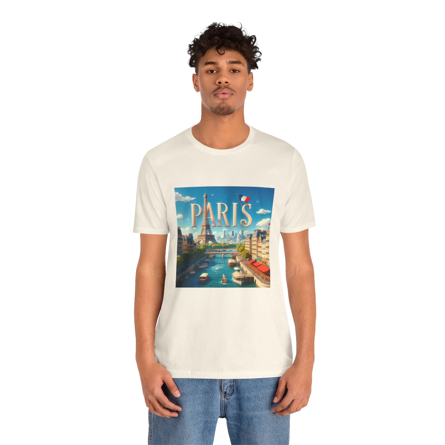 Paris Disney Pixar Style Jersey Short Sleeve Tee