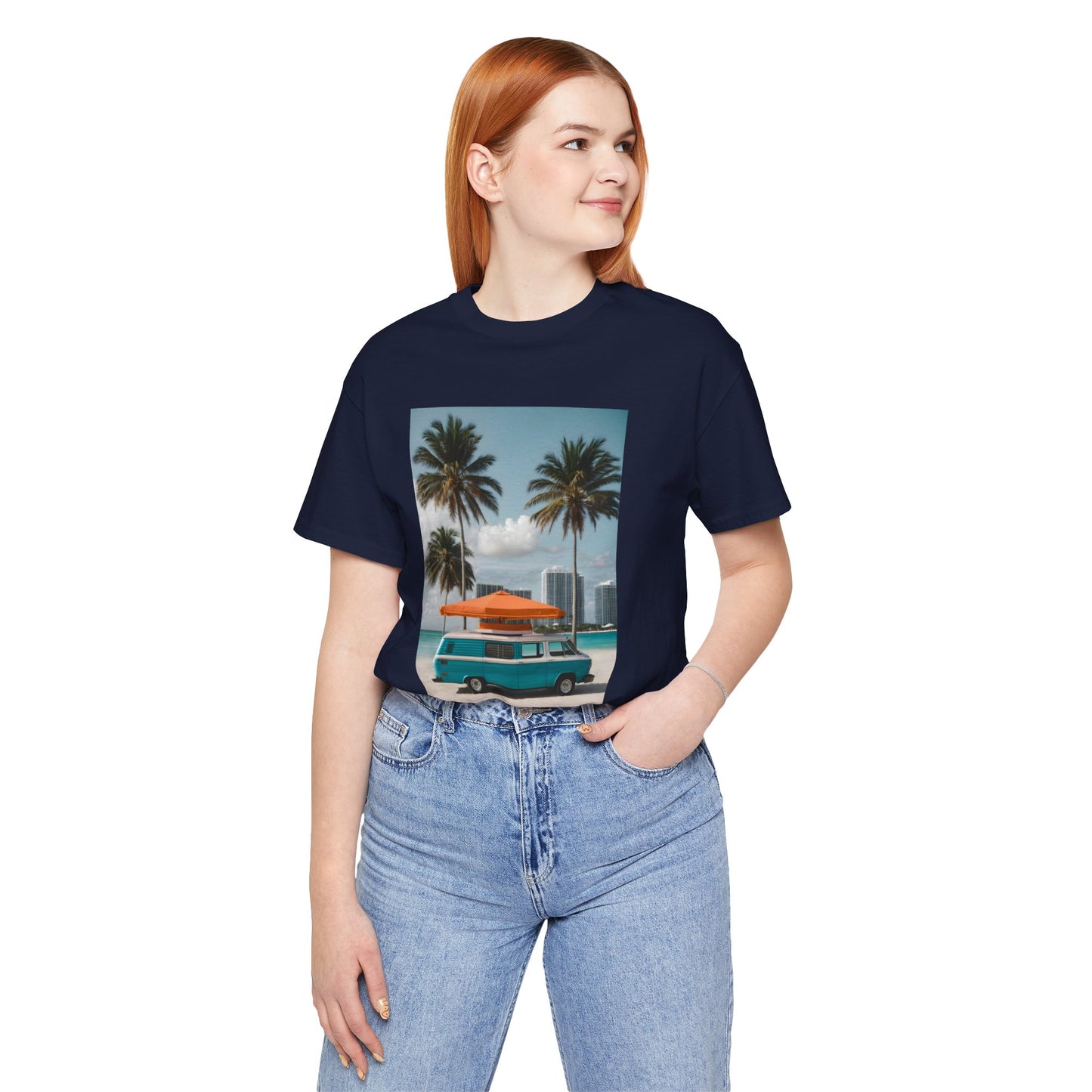 Vintage Van Miami Beach Jersey Short Sleeve Tee