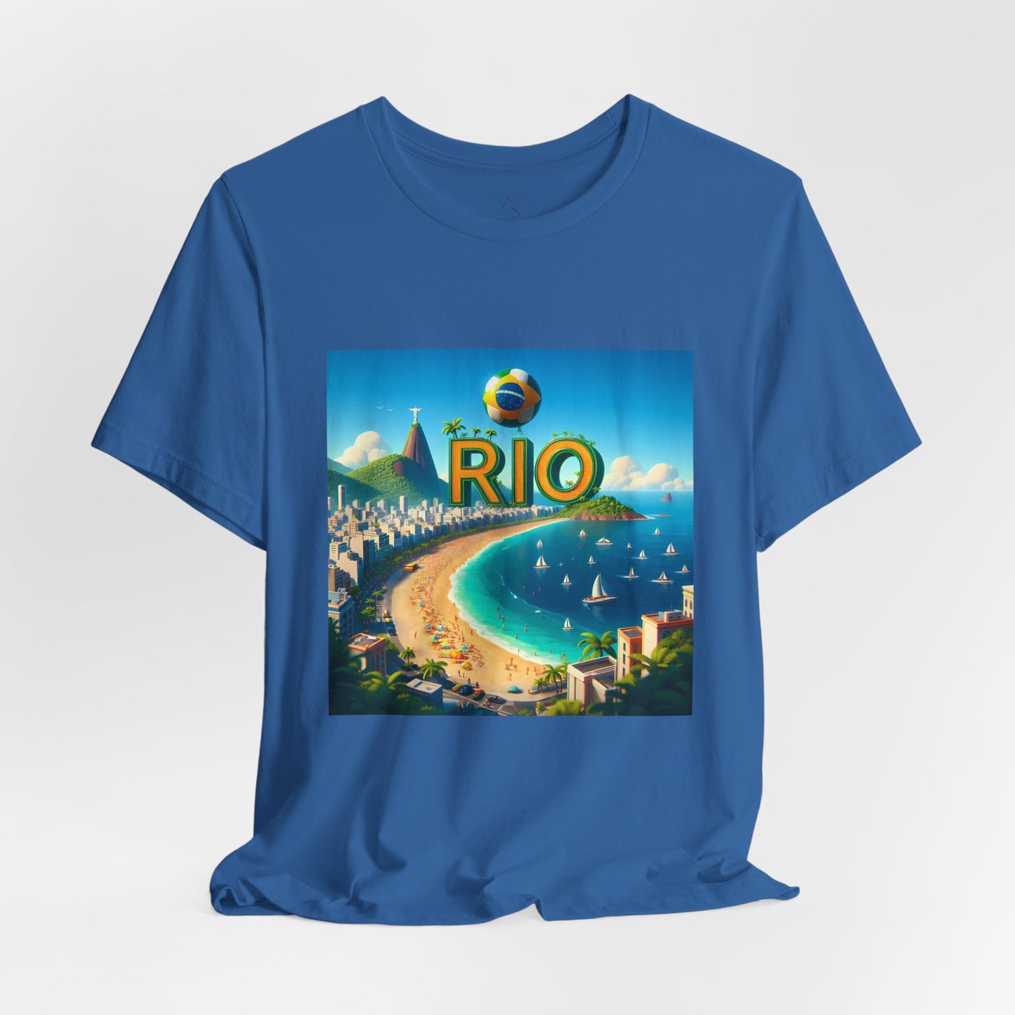 Copacabana Beach Disney Pixar Style Jersey Short Sleeve Tee