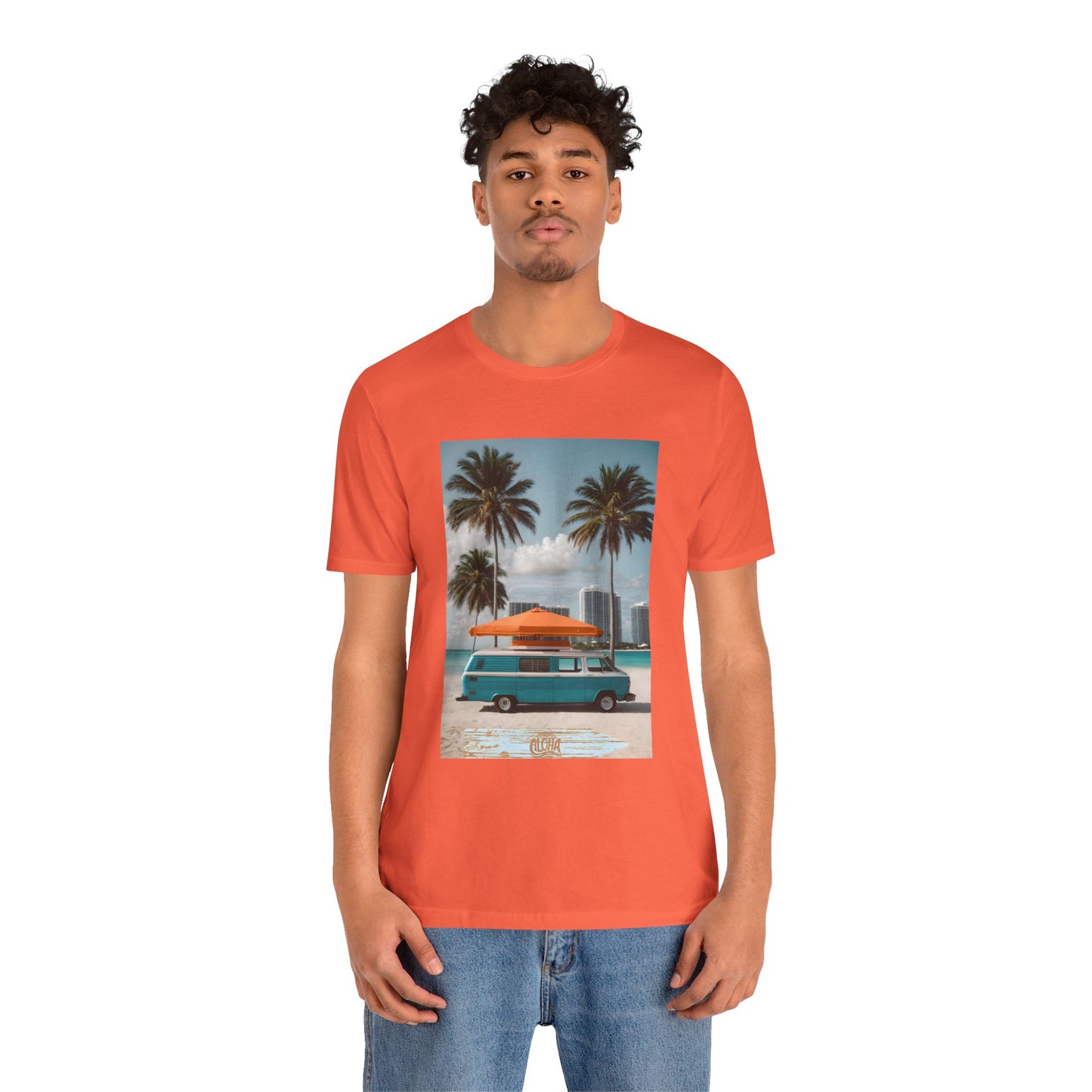 Vintage Van Miami Beach Jersey Short Sleeve Tee