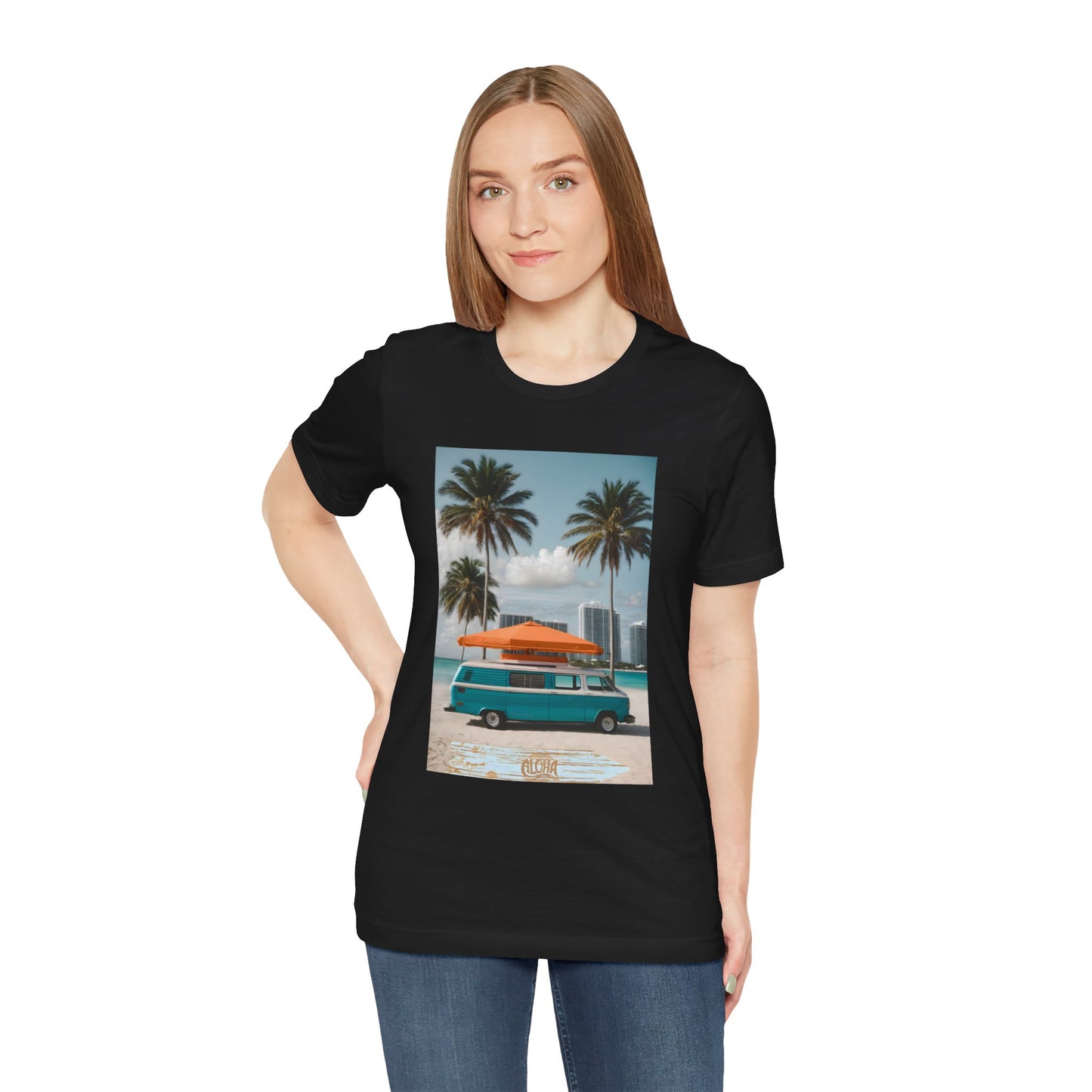 Vintage Van Miami Beach Jersey Short Sleeve Tee