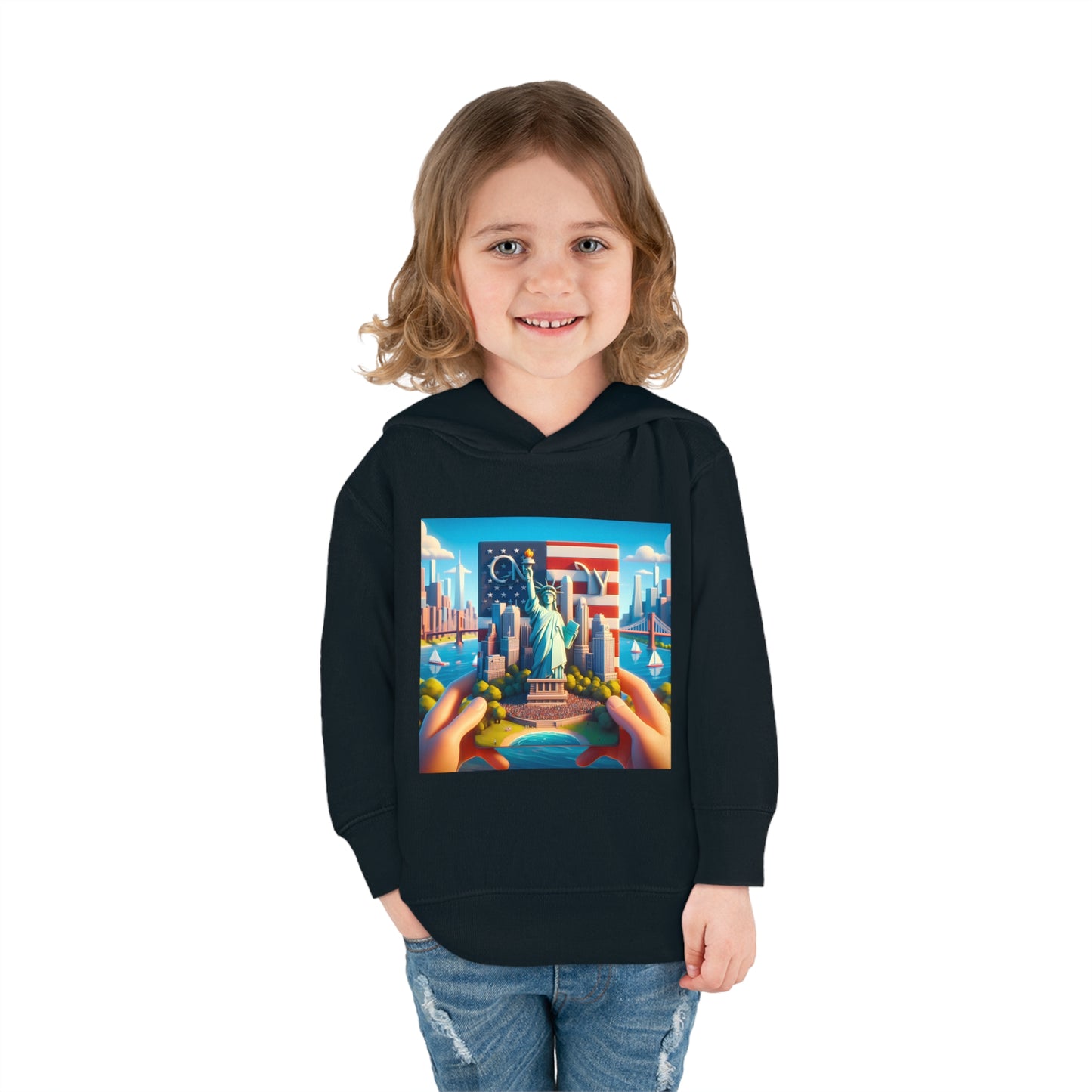 NYC Disney Pixar Style Toddler Pullover Fleece Hoodie