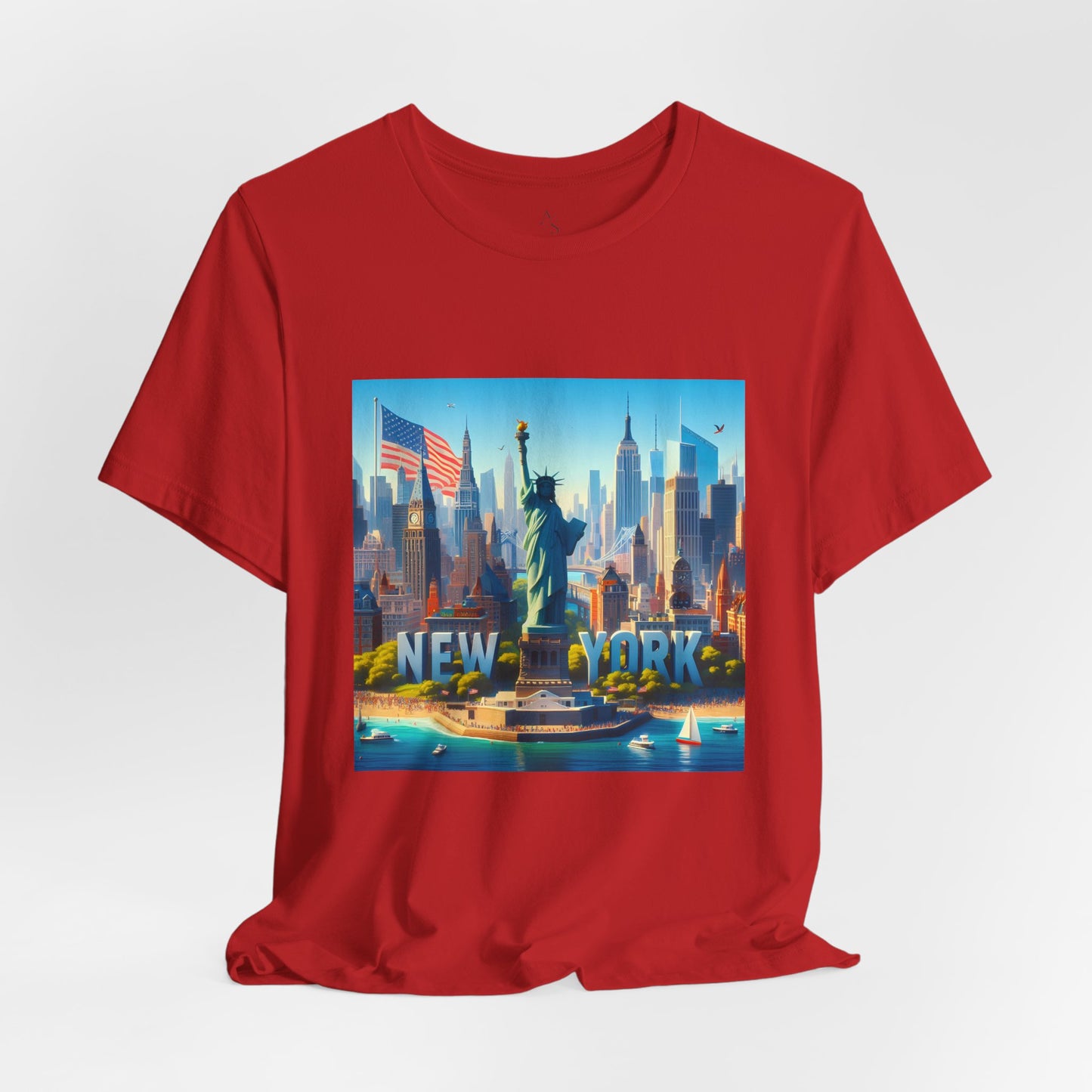 NY Disney Pixar Style Jersey Short Sleeve Tee