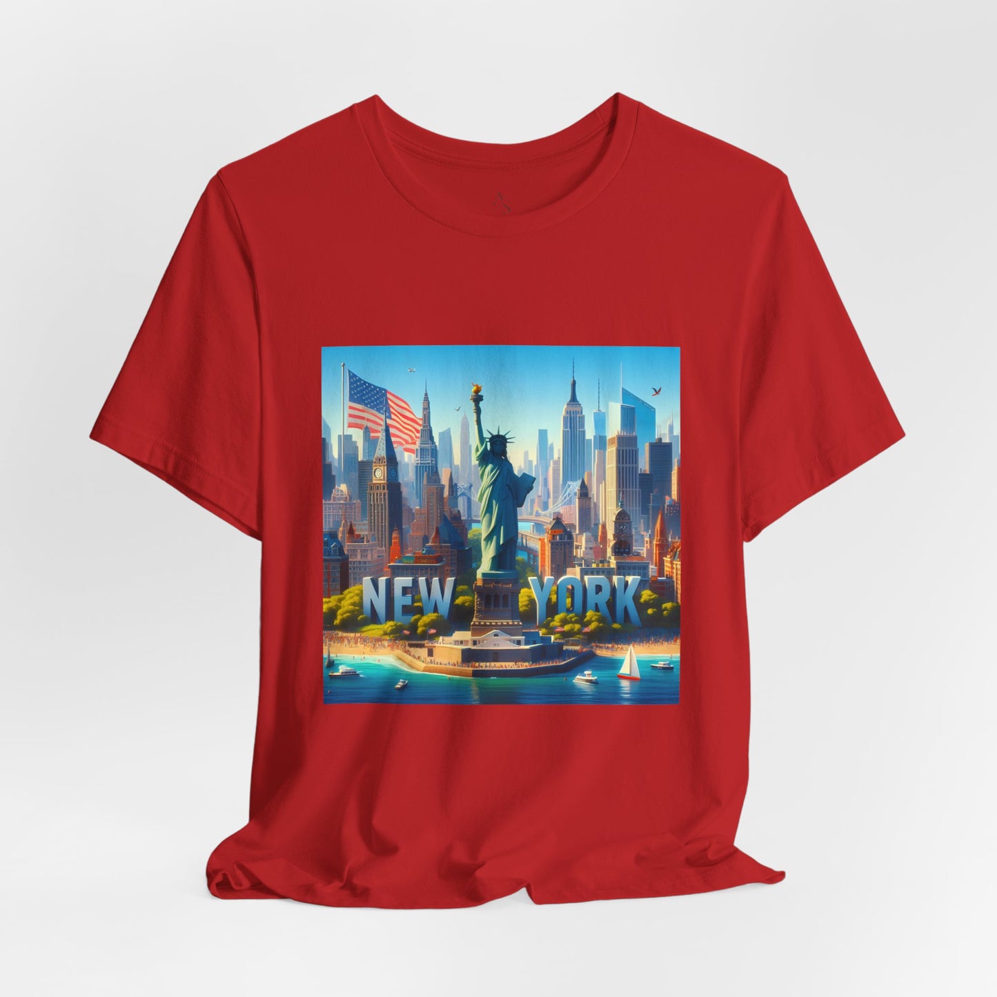 New York Disney Pixar Style Jersey Short Sleeve Tee