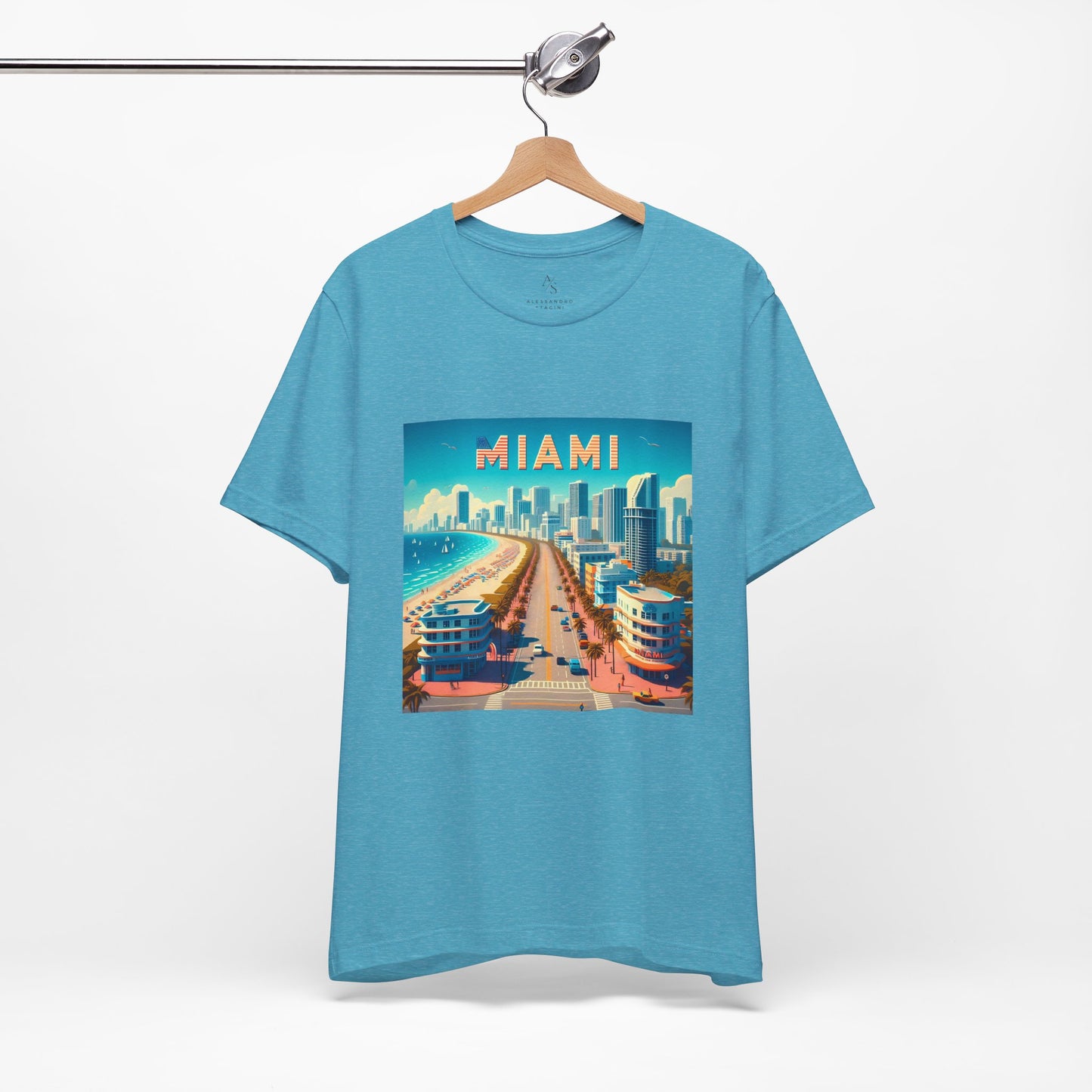 Miami Disney Pixar Style Jersey Short Sleeve Tee