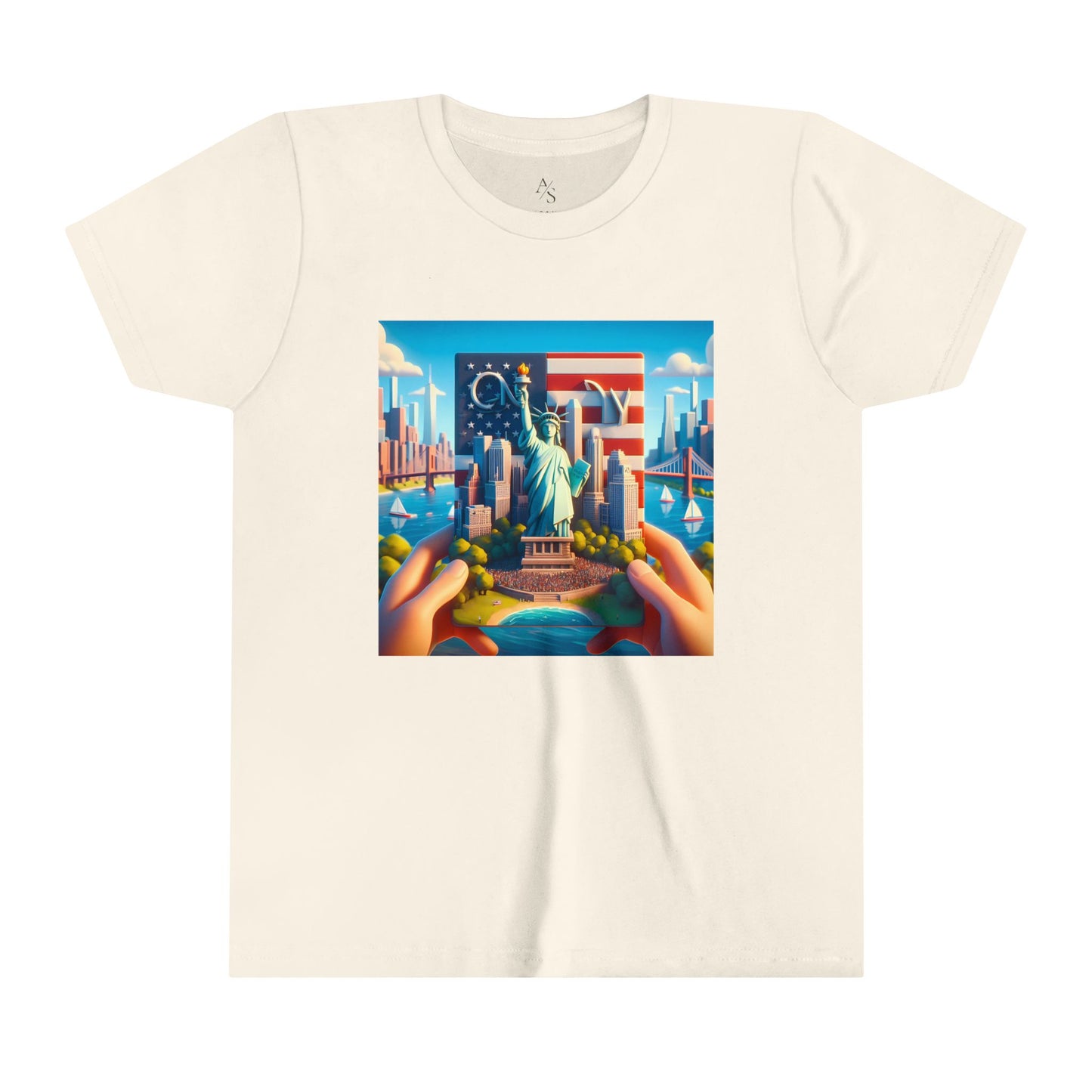 NY Disney Pixar Style Youth Short Sleeve Tee