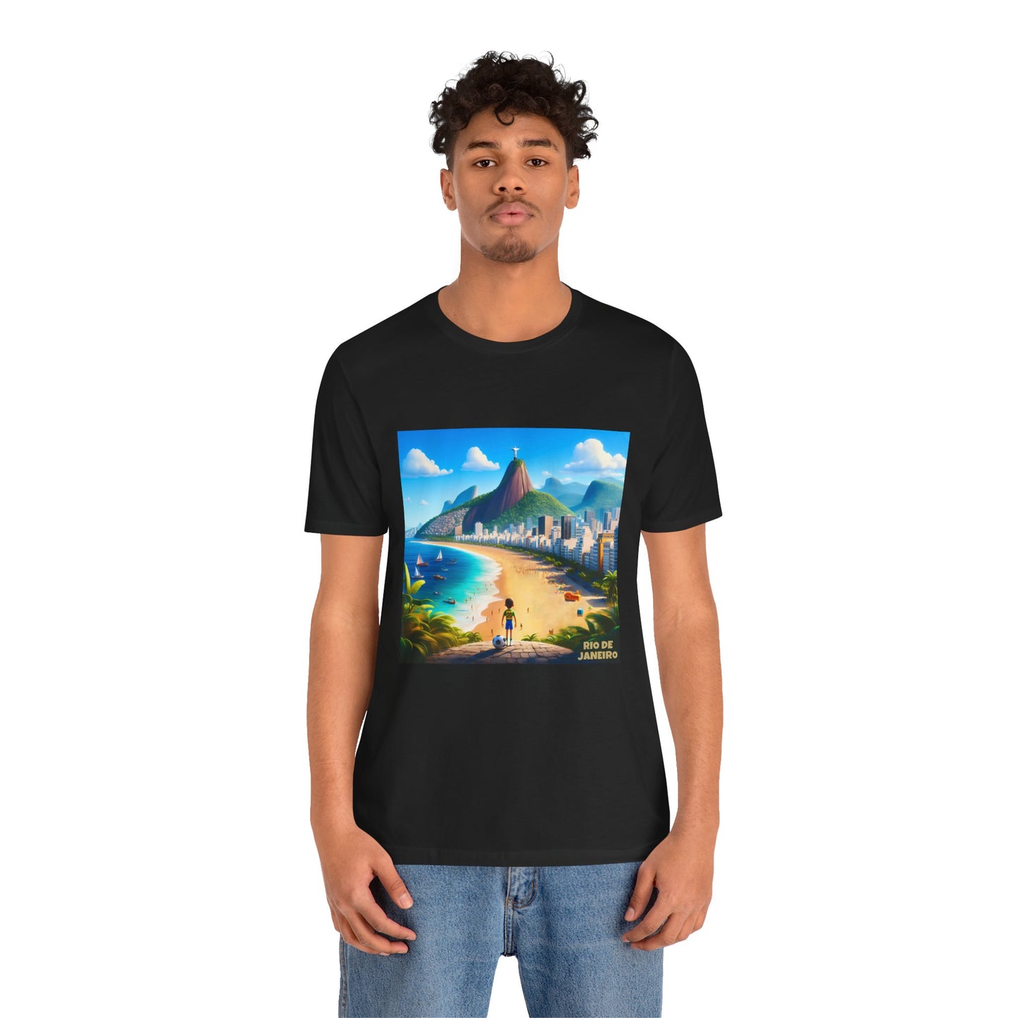 Rio De Janeiro Disney Pixar Style Jersey Short Sleeve Tee