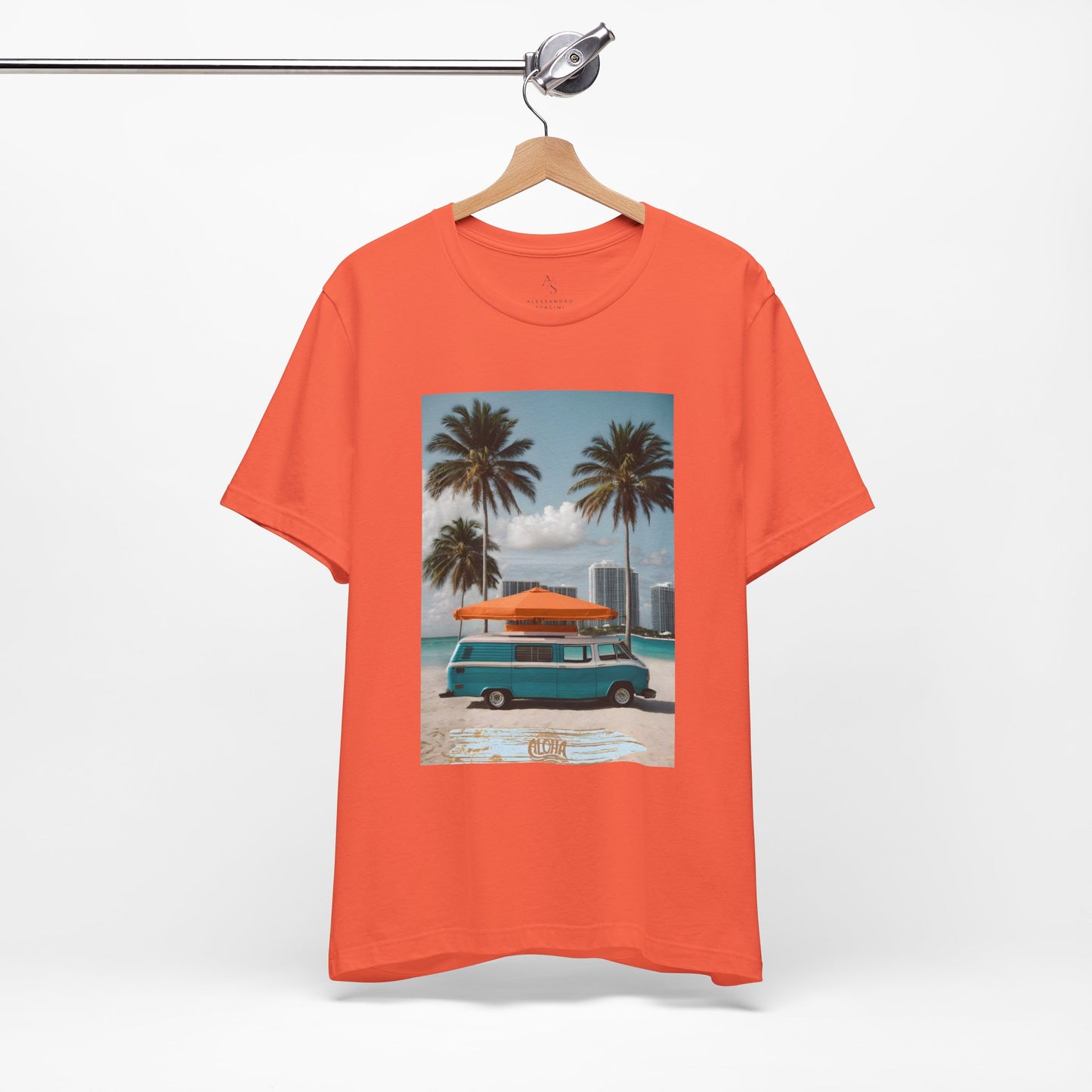 Vintage Van Miami Beach Jersey Short Sleeve Tee