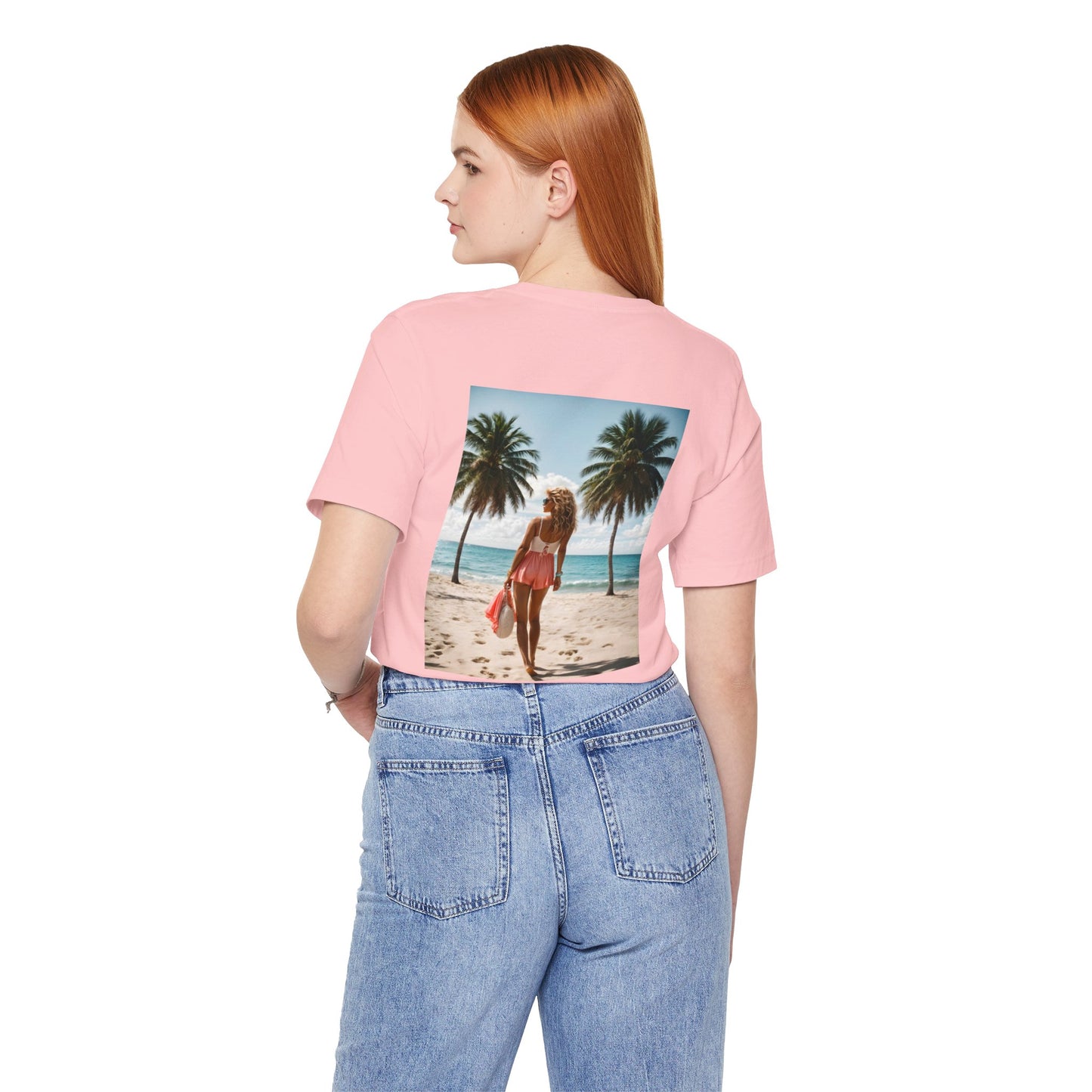 Breathtaking Beach View Jersey Short Sleeve Tee