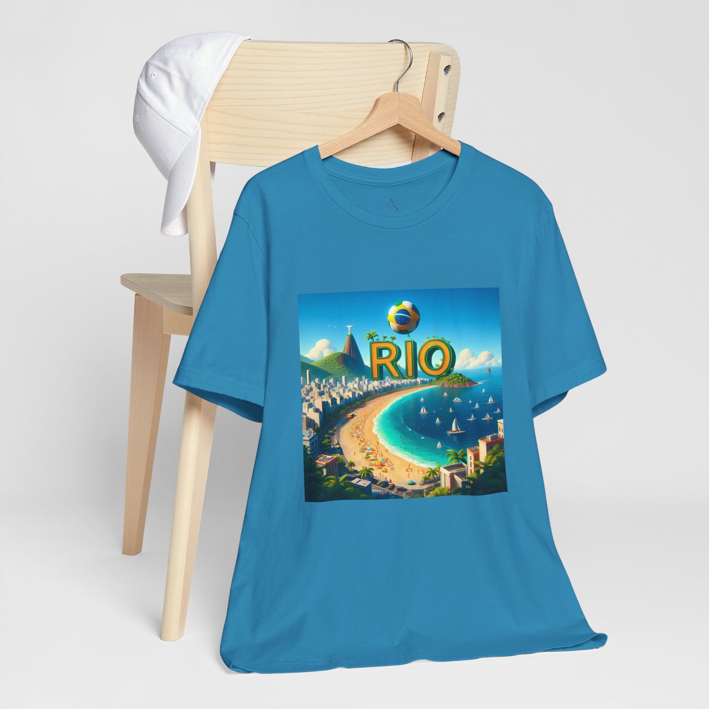 Copacabana Beach Disney Pixar Style Jersey Short Sleeve Tee