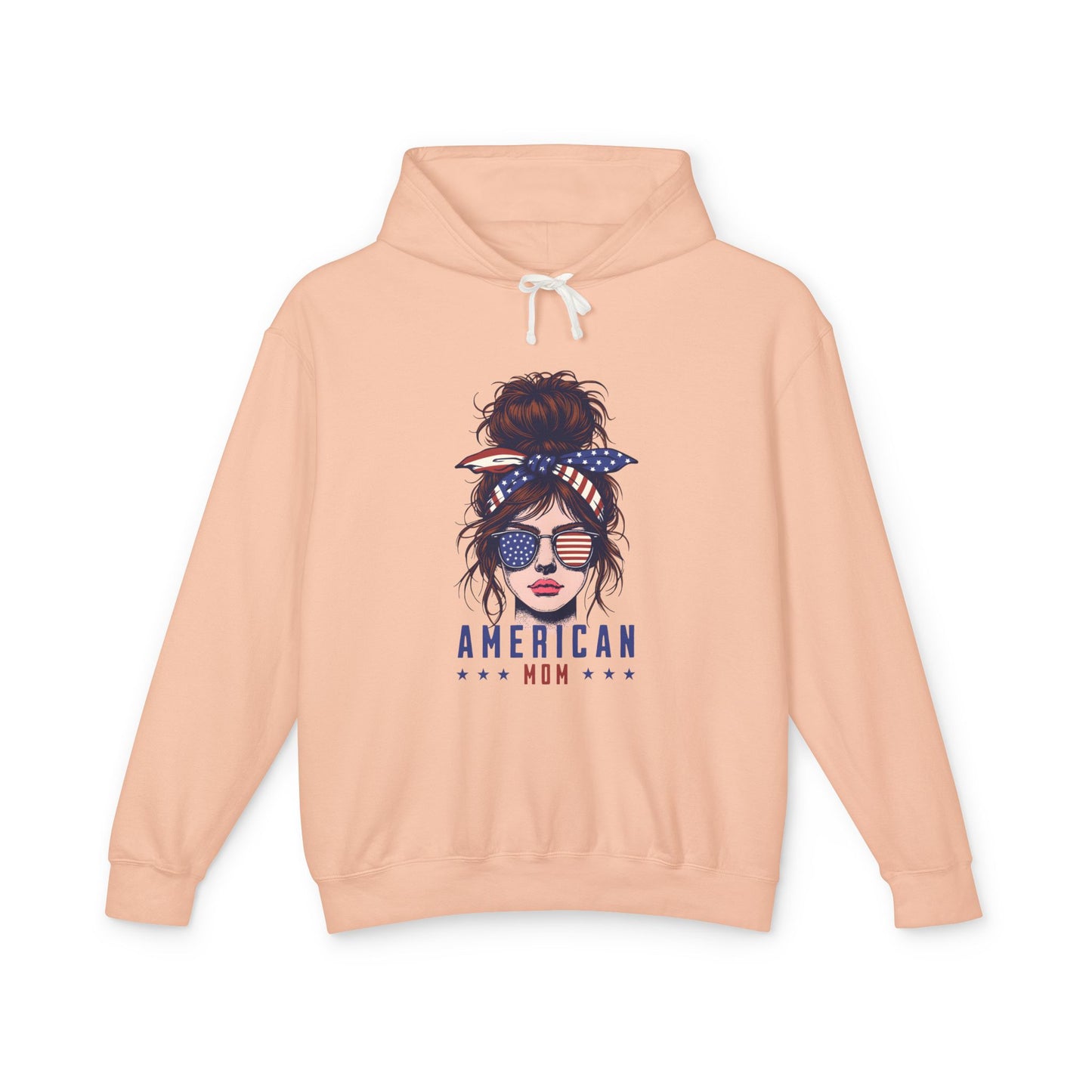 American Mom Lightweight Hooded Sweatshirt