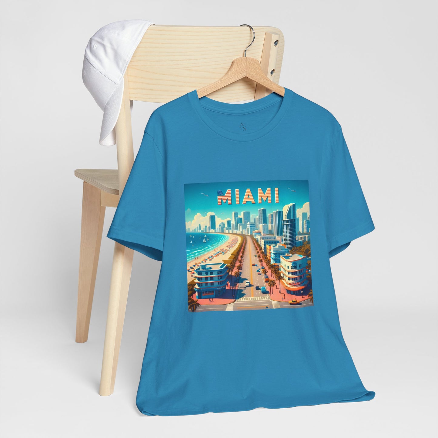 Miami Disney Pixar Style Jersey Short Sleeve Tee