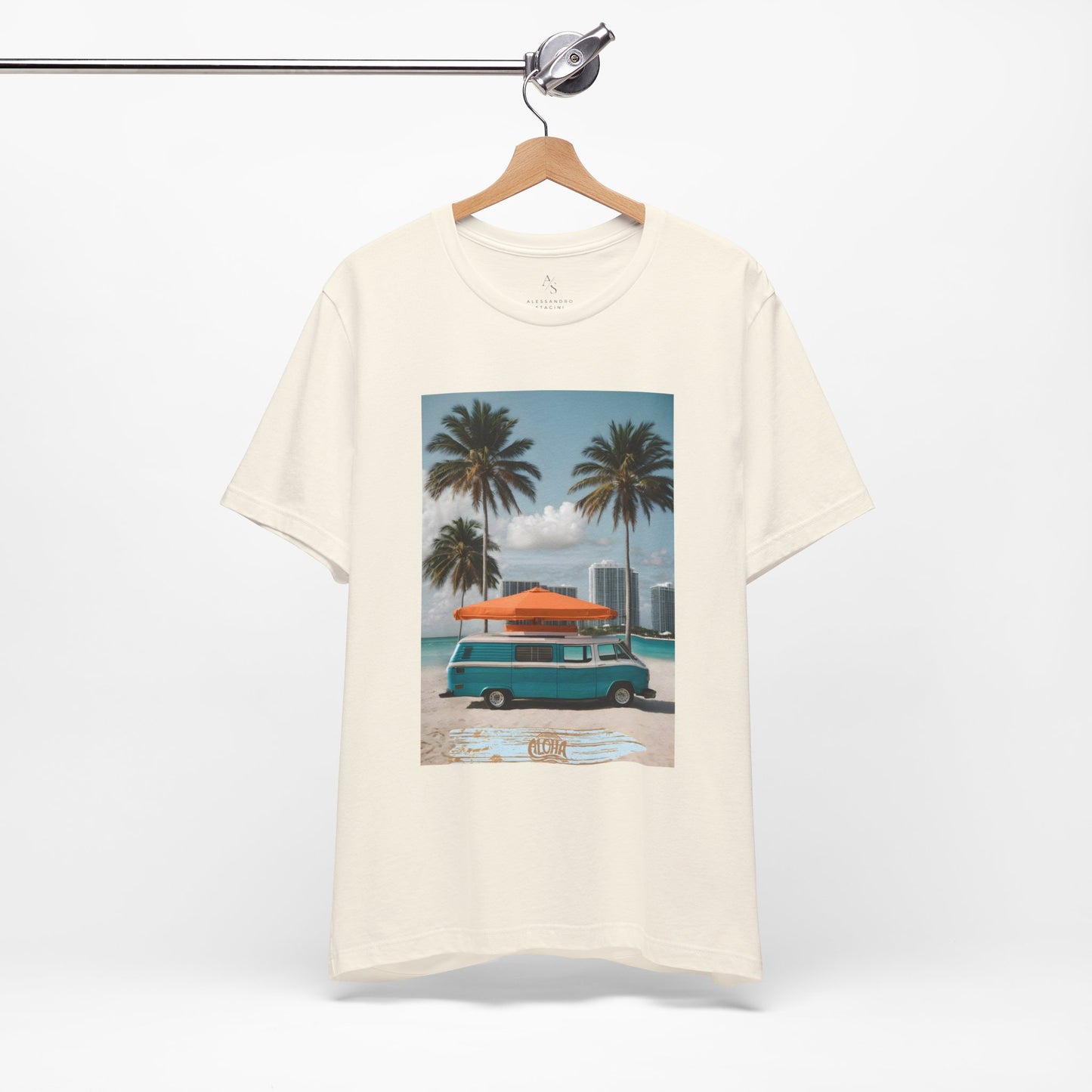 Vintage Van Miami Beach Jersey Short Sleeve Tee