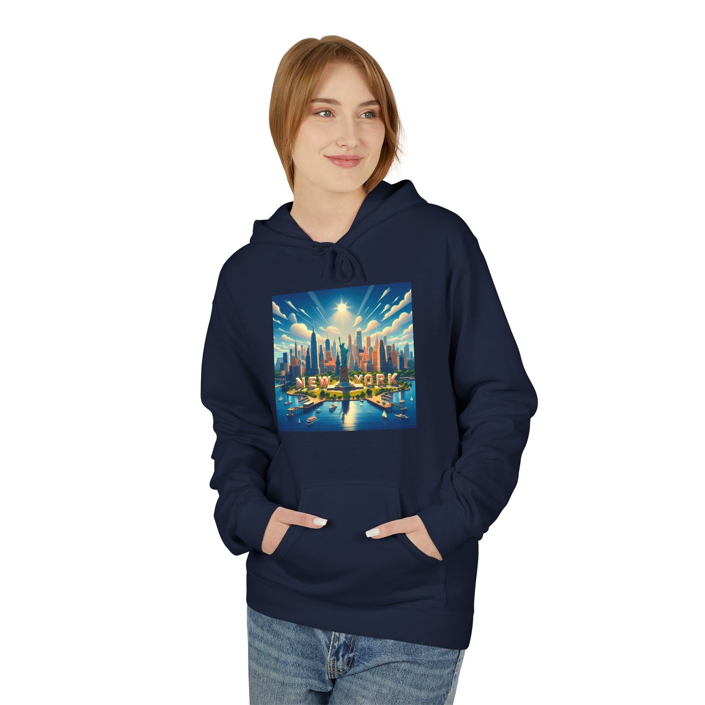 NY Disney Pixar Style Midweight Softstyle Fleece Hoodie