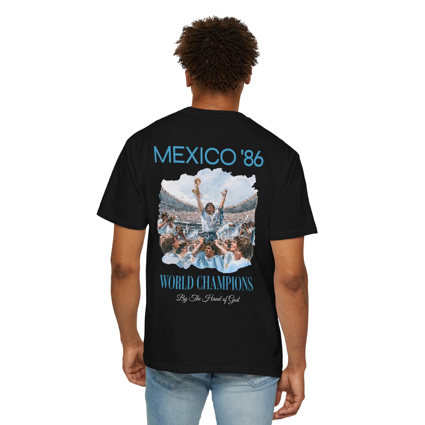 Mexico '86 World Champions Argentina Retro Graphic T-Shirt