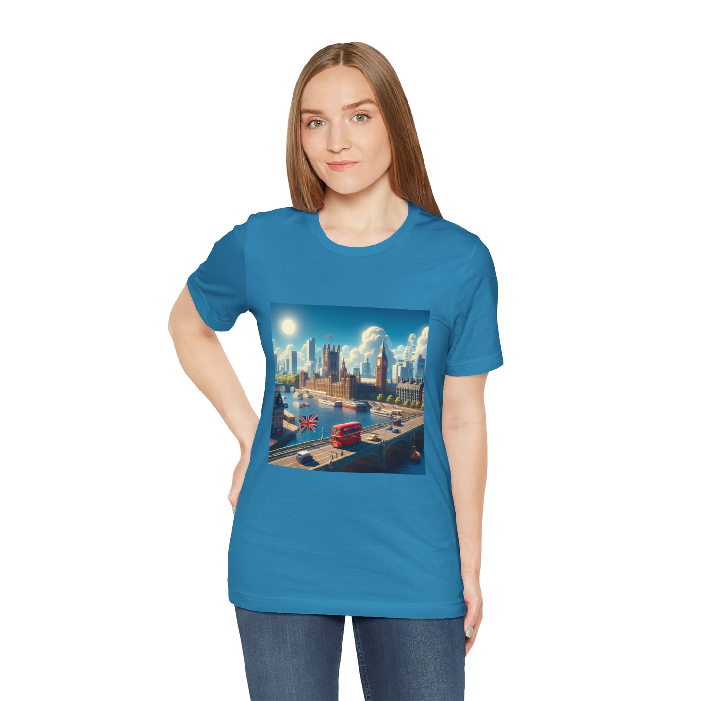 London Disney Pixar Style Jersey Short Sleeve Tee