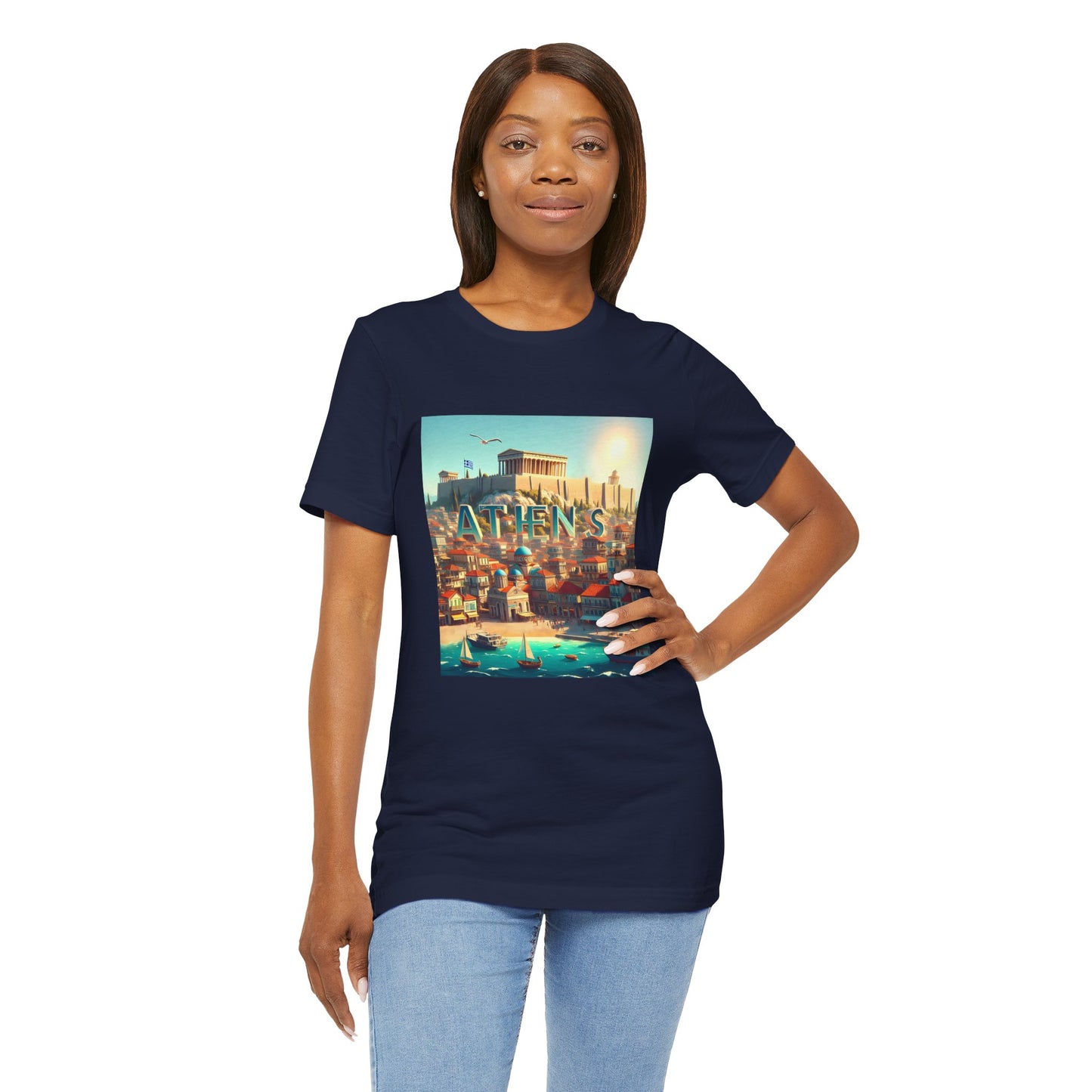 Athens Disney Pixar Style Jersey Short Sleeve Tee