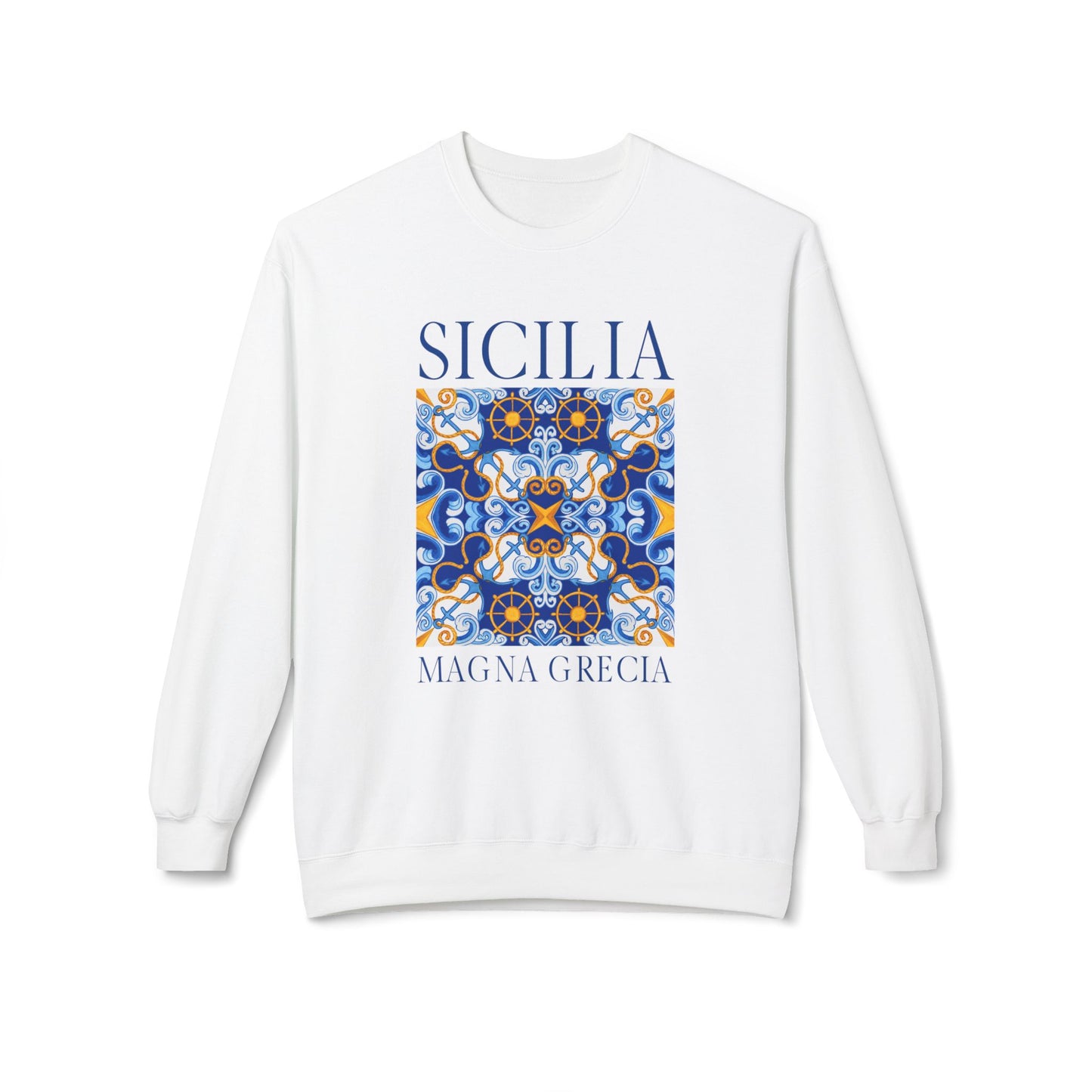 Sicily Italy Vintage Mosaic Graphic Sweatshirt