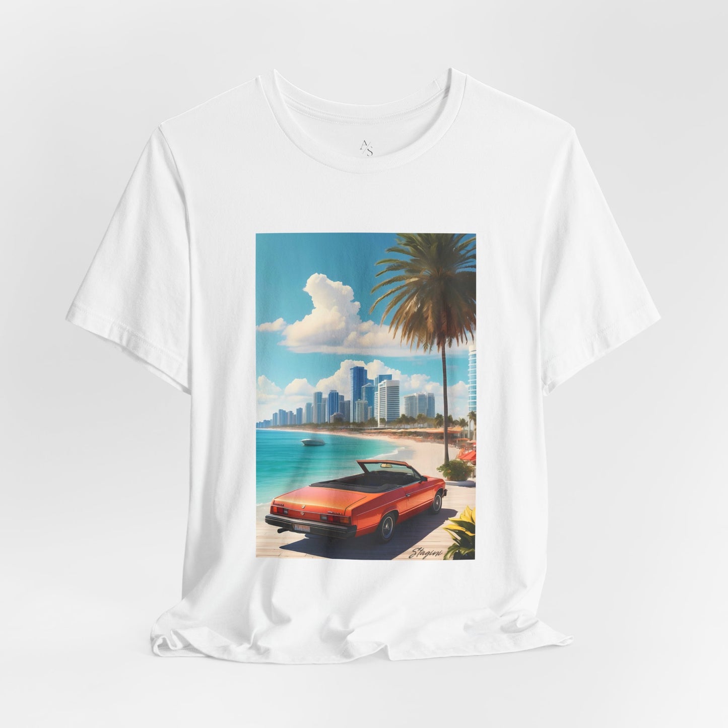 Car On The Beach Jersey Short Sleeve Tee