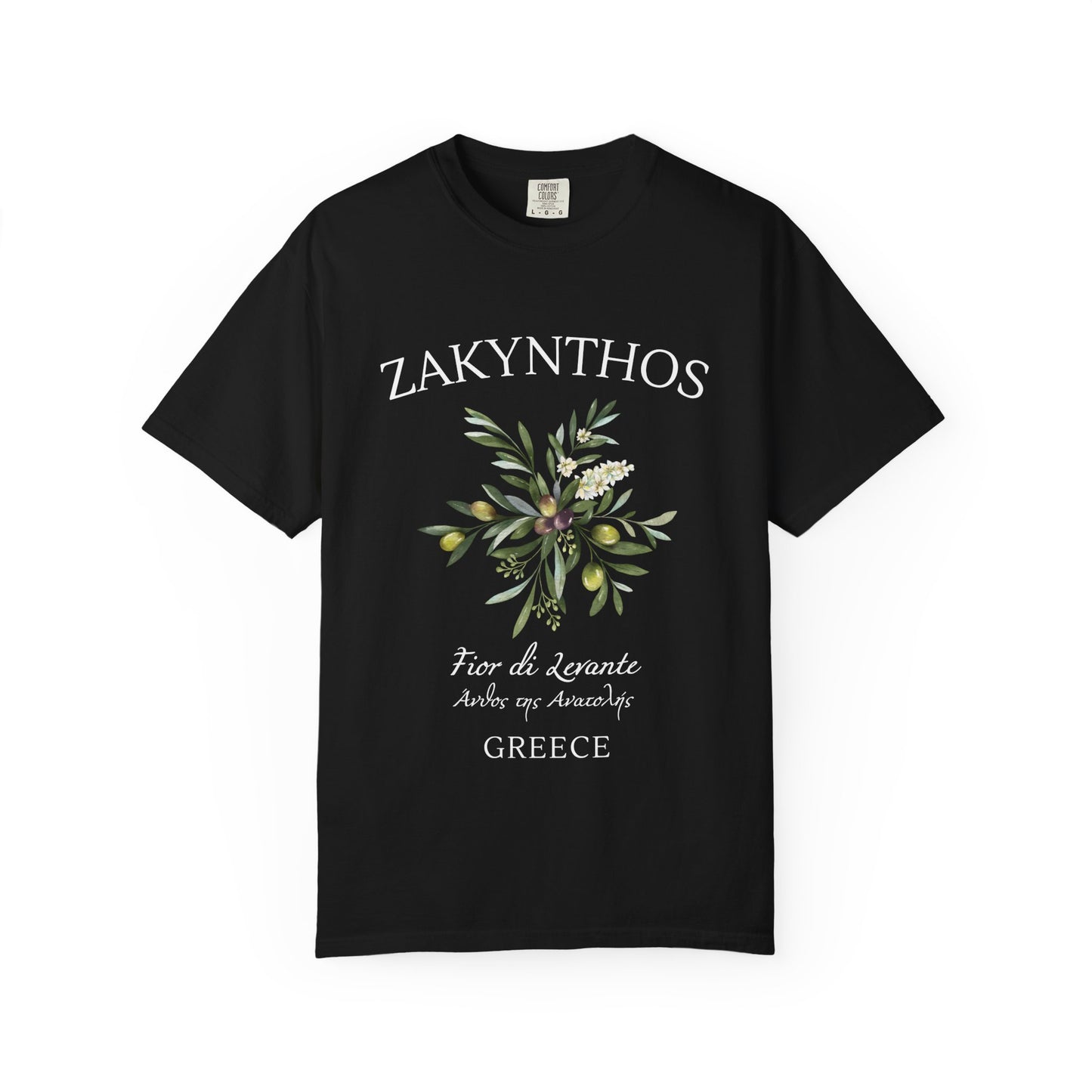 Zakynthos Floral Graphic T-Shirt - Greece Travel Tee