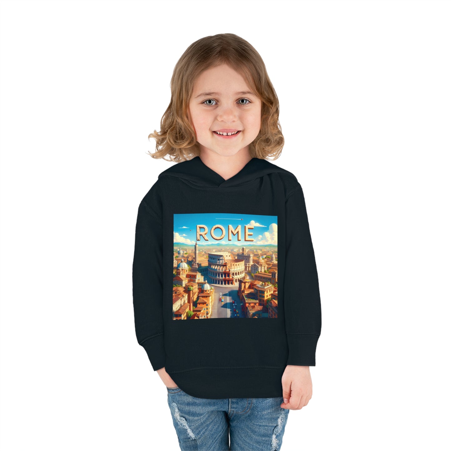 Rome Disney Pixar Style Pullover Fleece Hoodie