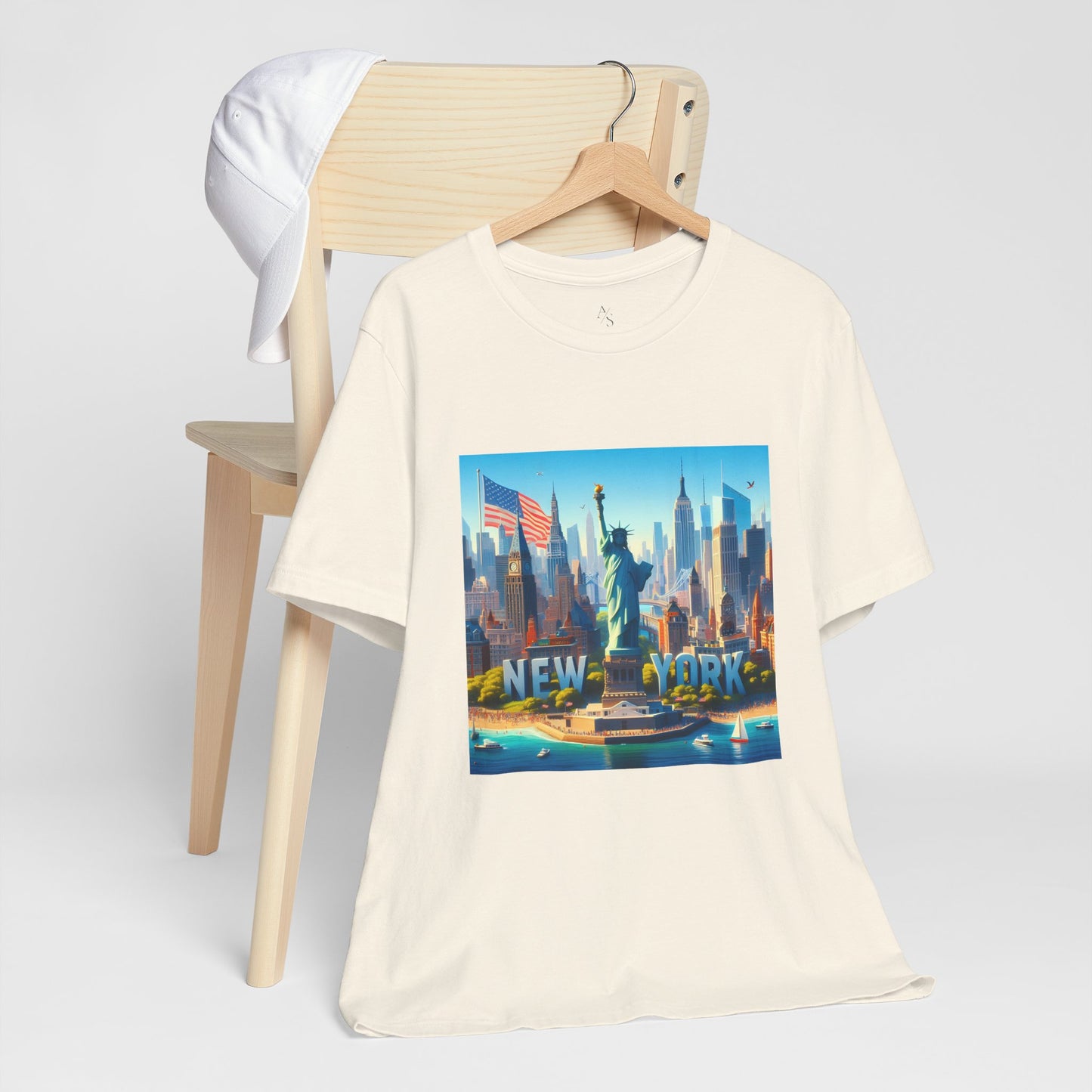 NY Disney Pixar Style Jersey Short Sleeve Tee