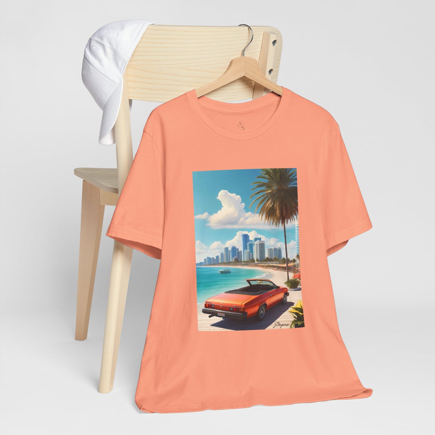 Car On The Beach Jersey Short Sleeve Tee