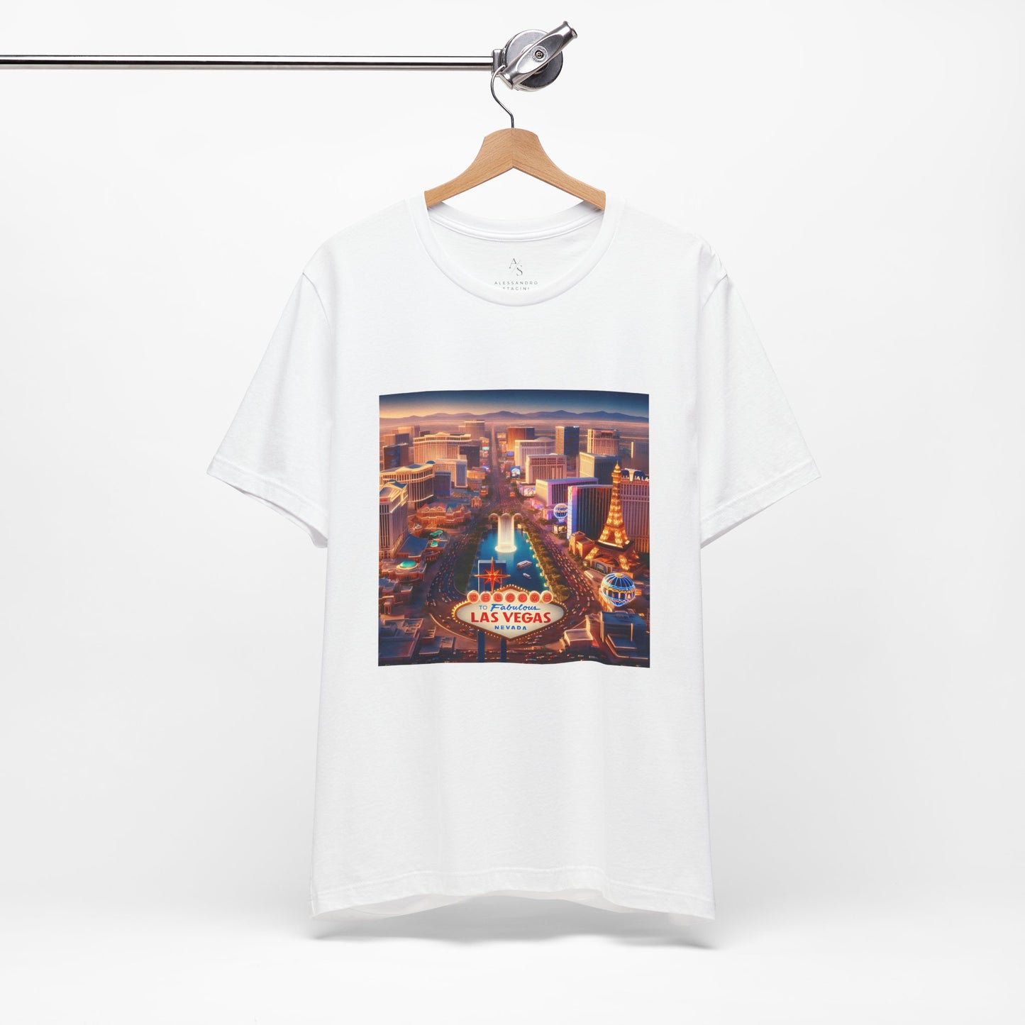 Las Vegas Sunset Disney Pixar Style Jersey Short Sleeve Tee