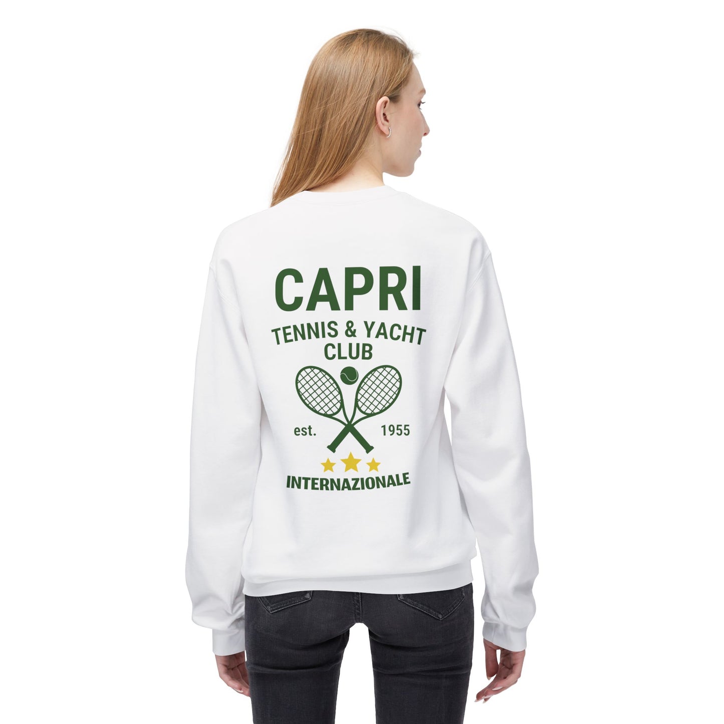 Capri Tennis & Yacht Club Vintage Graphic Sweatshirt