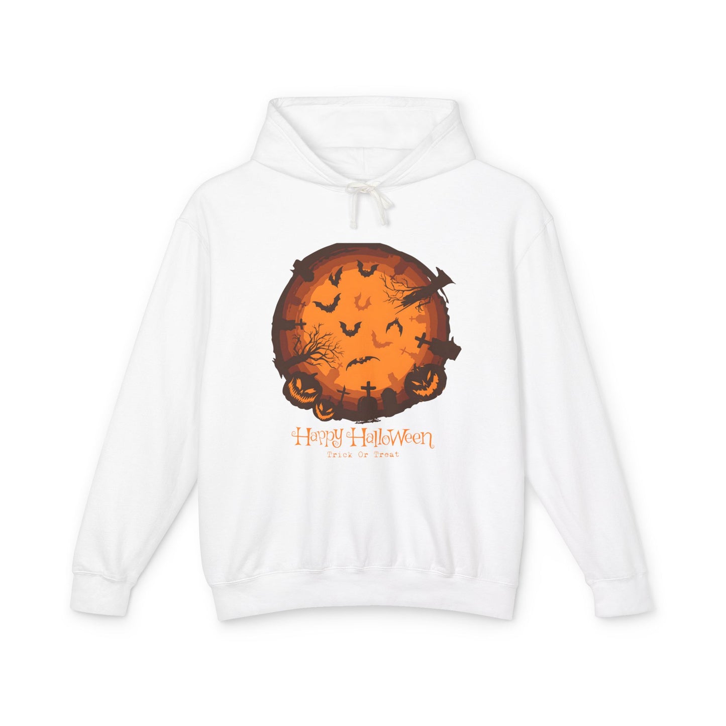 Happy Halloween Lightweight Hooded Sweatshirt