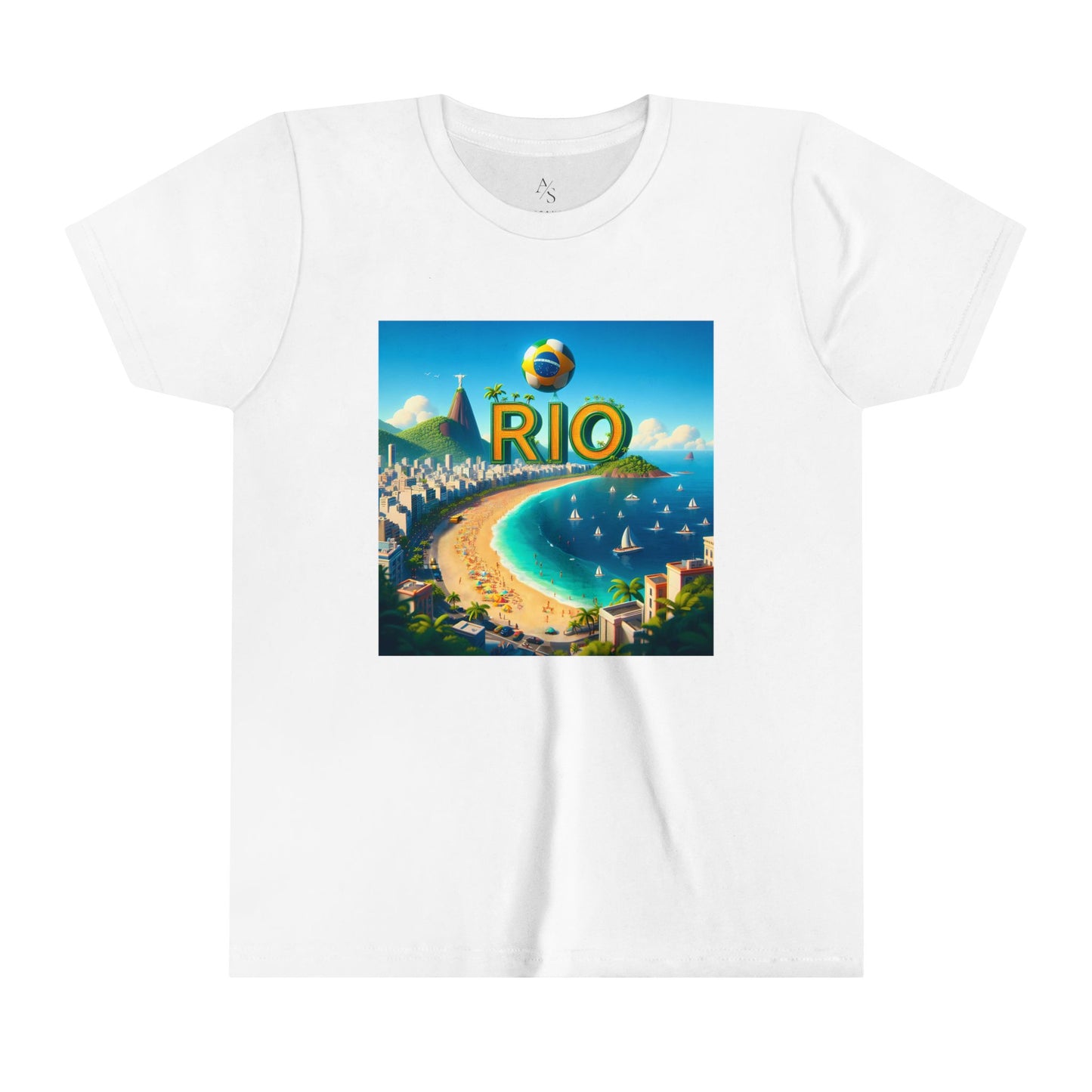 Rio Copacabana Disney Pixar Style Youth Short Sleeve Tee