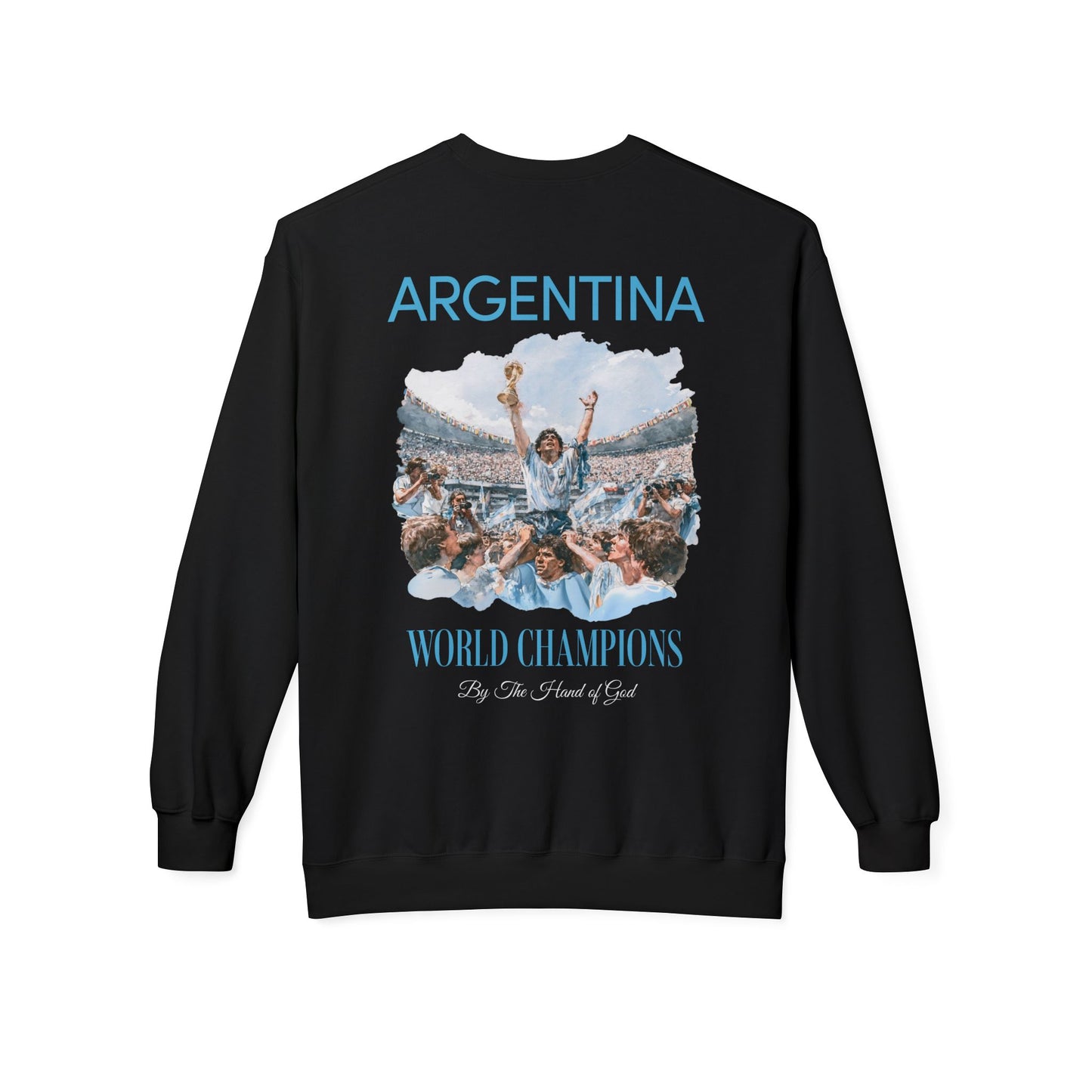 Argentina Football World Champions Mexico '86 Retro Graphic Sweatshirt