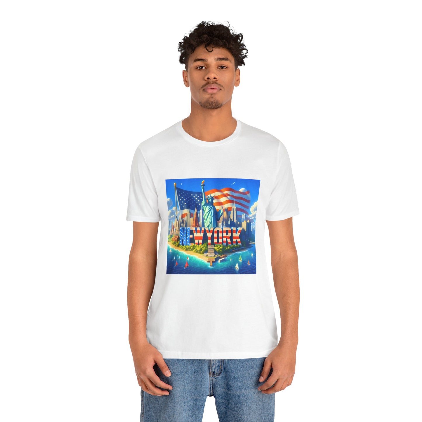 NY Disney Pixar Style Jersey Short Sleeve Tee