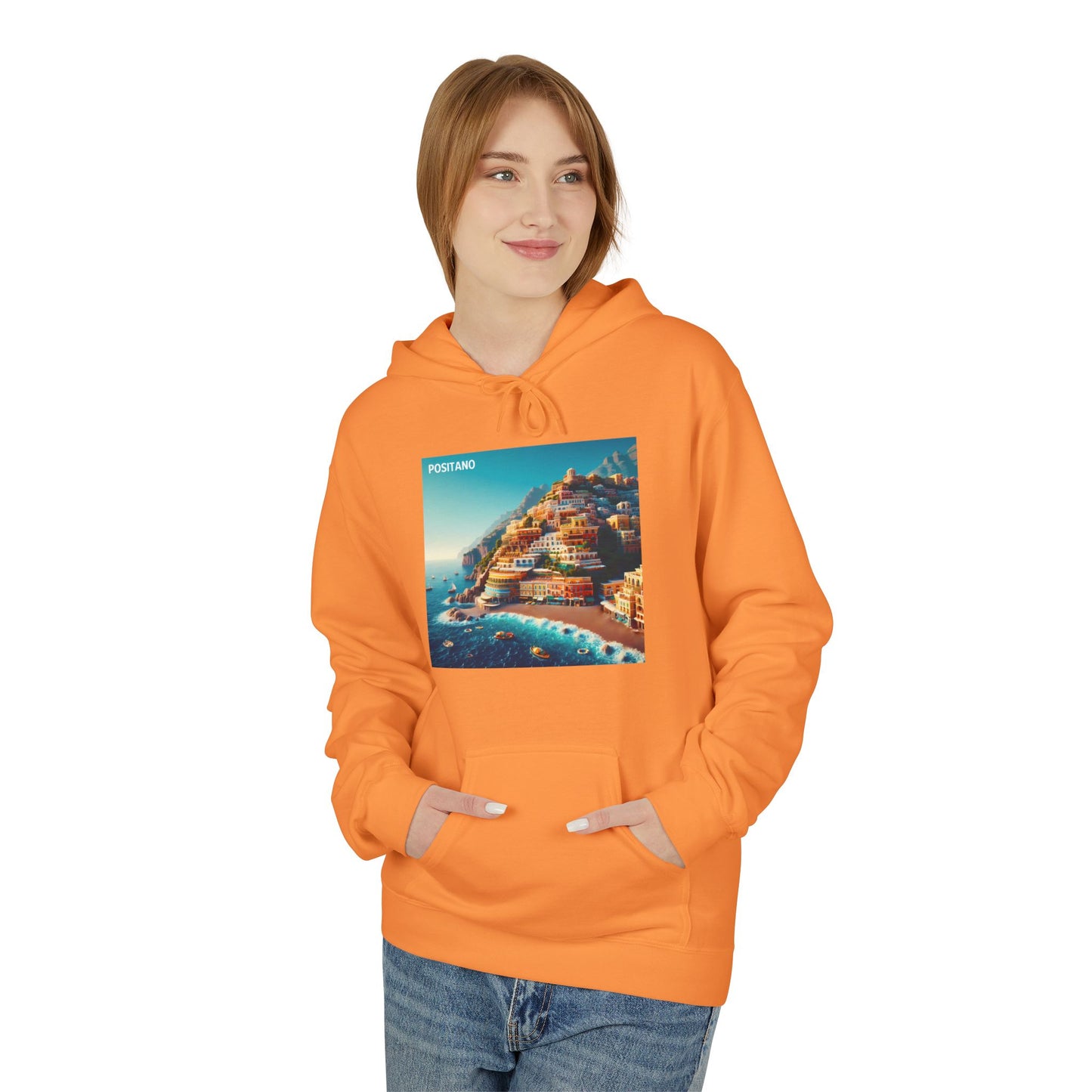 Positano Disney Pixar Style Midweight Softstyle Fleece Hoodie