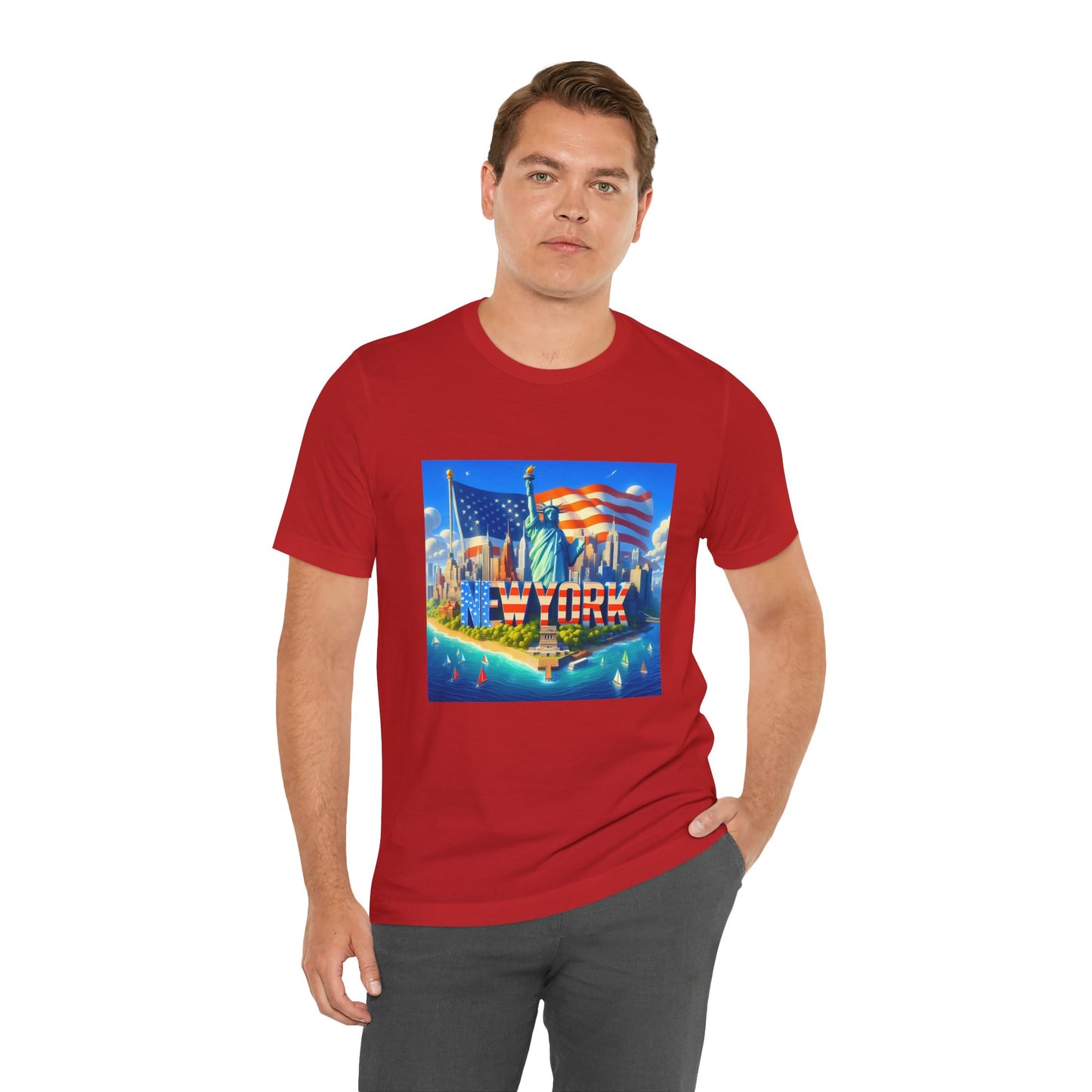 NY Disney Pixar Style Jersey Short Sleeve Tee